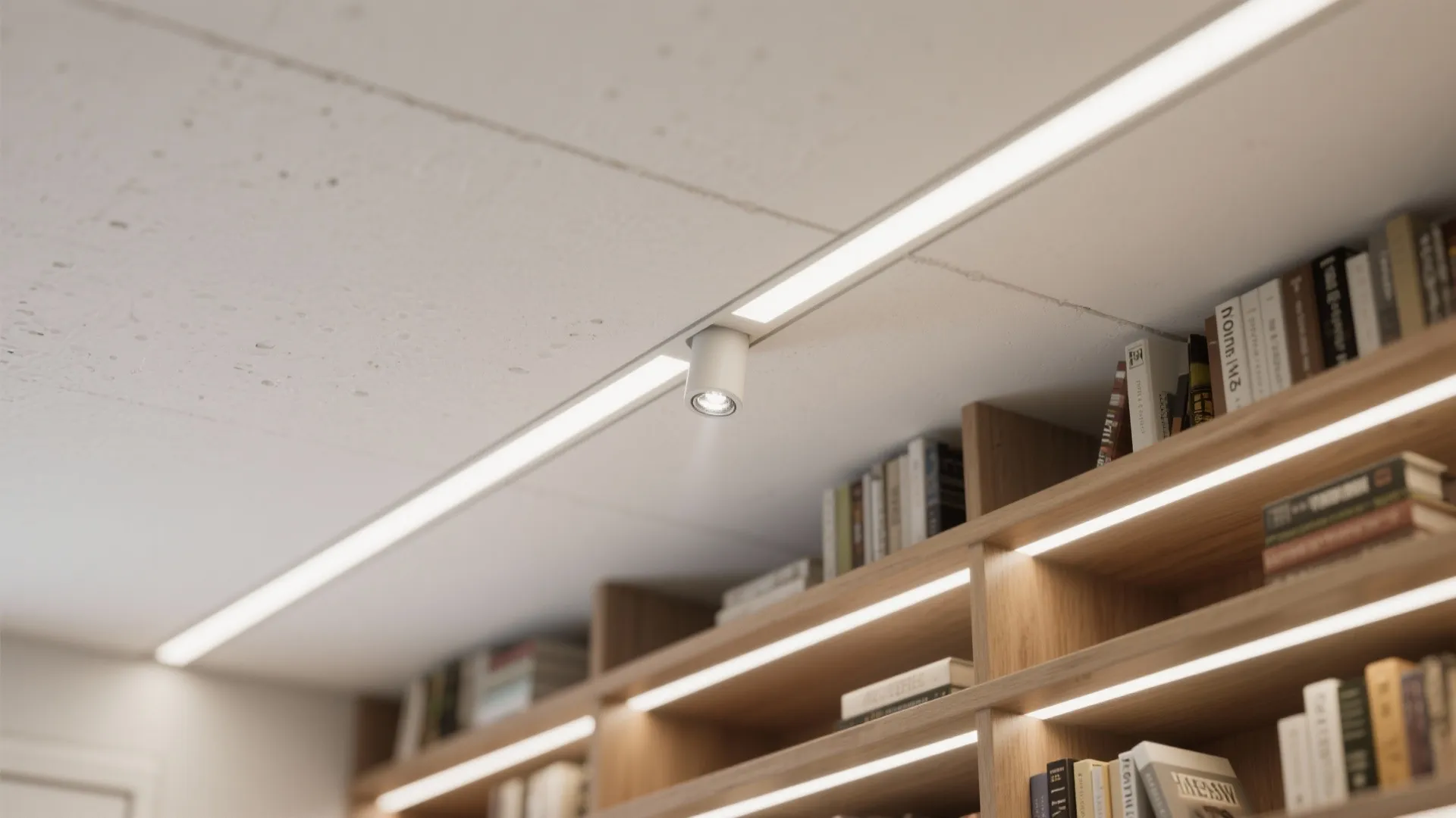 5) Minimal Gypsum with Micro-Downlights