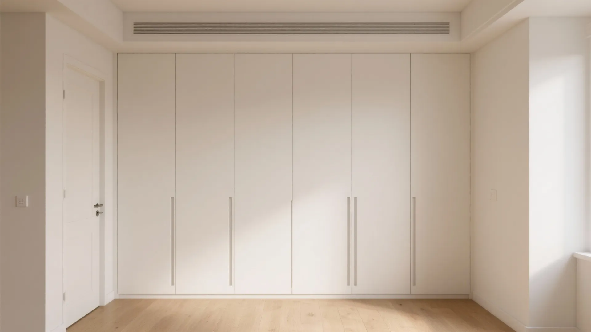 Minimalist gypsum panel storage