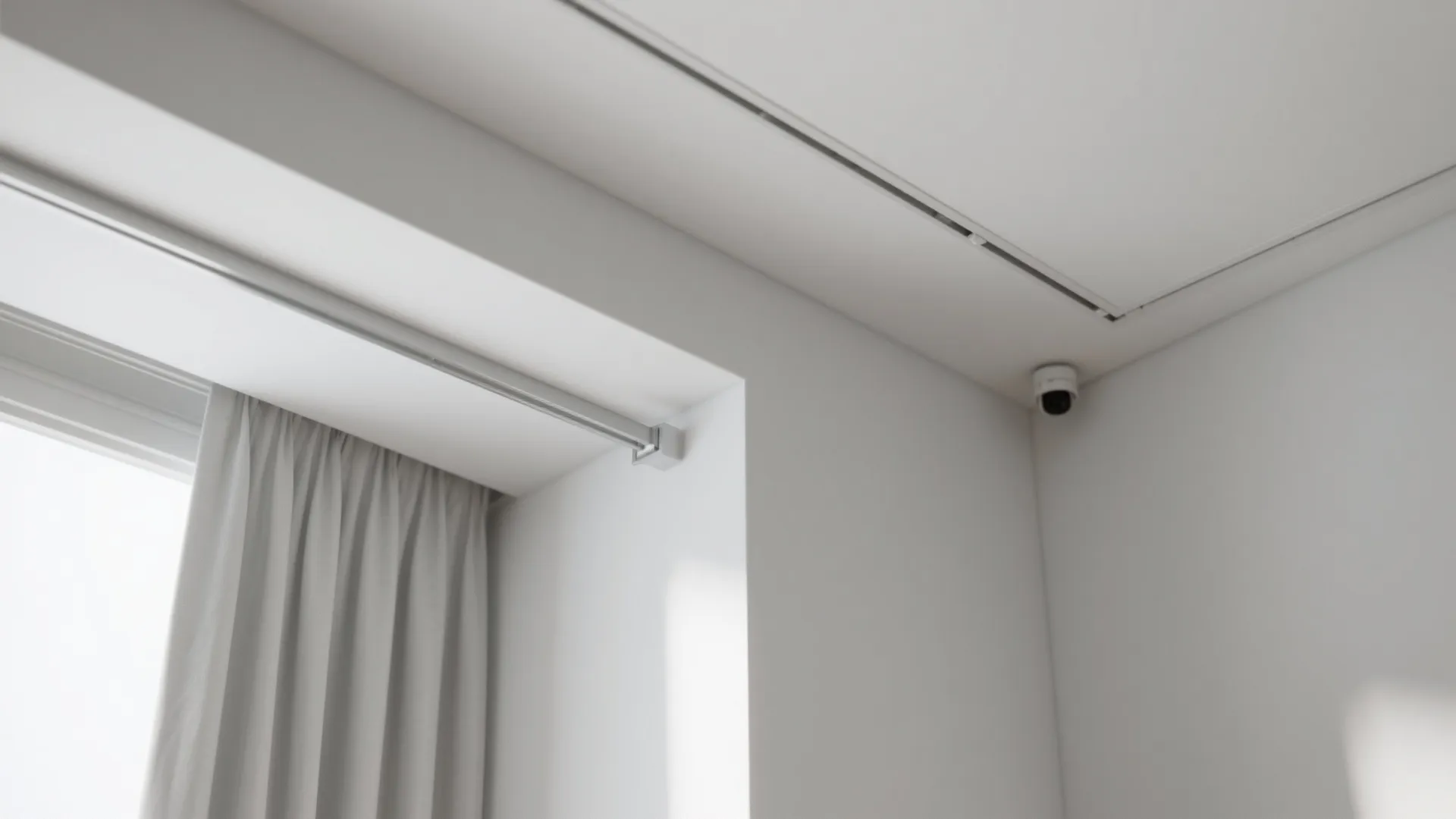 Seamless Gypsum Ceiling With Concealed Tracks and Projector Prep