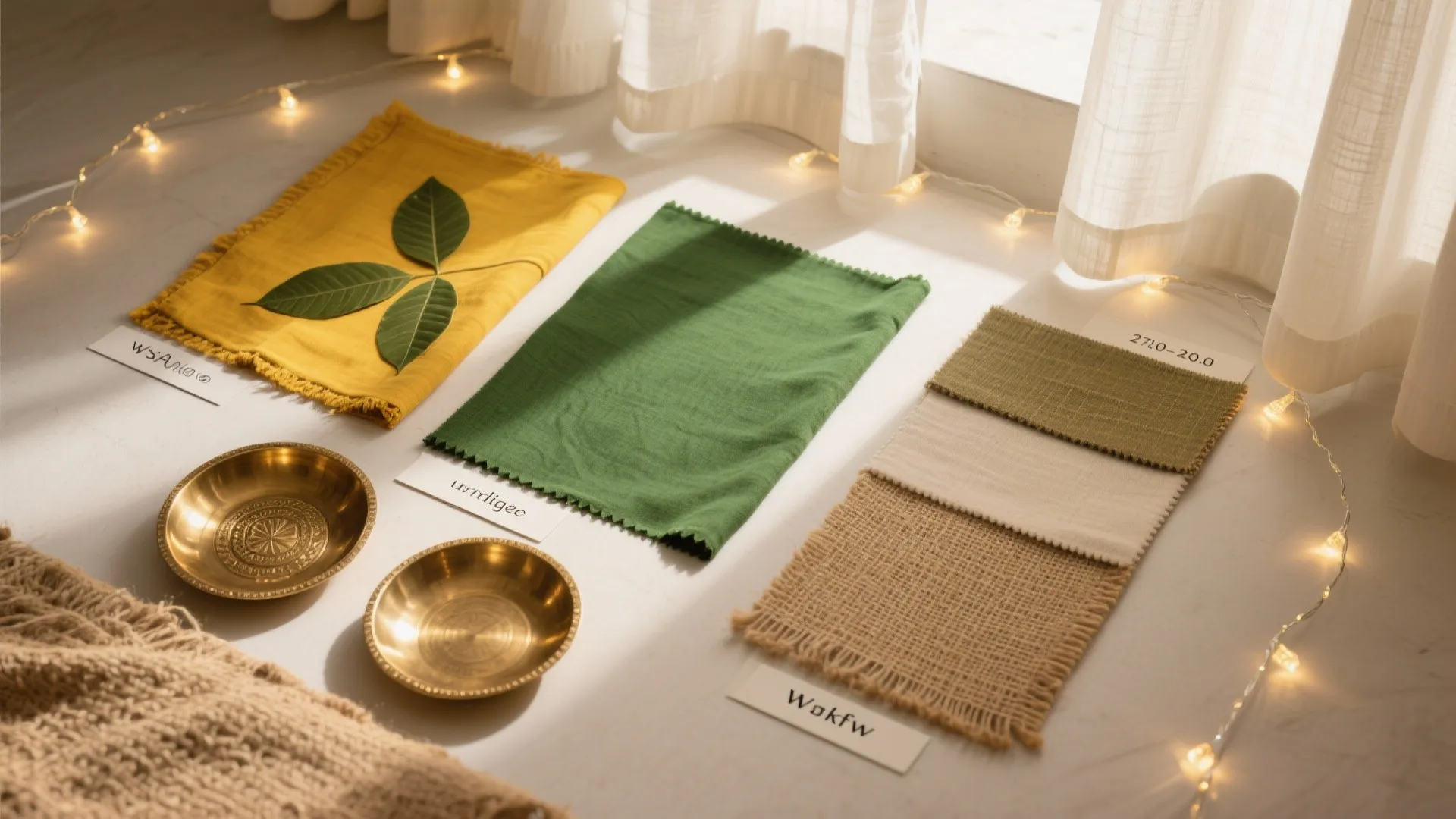 Palette with Purpose: Haldi Hues, Mango Greens, and Brass Accents