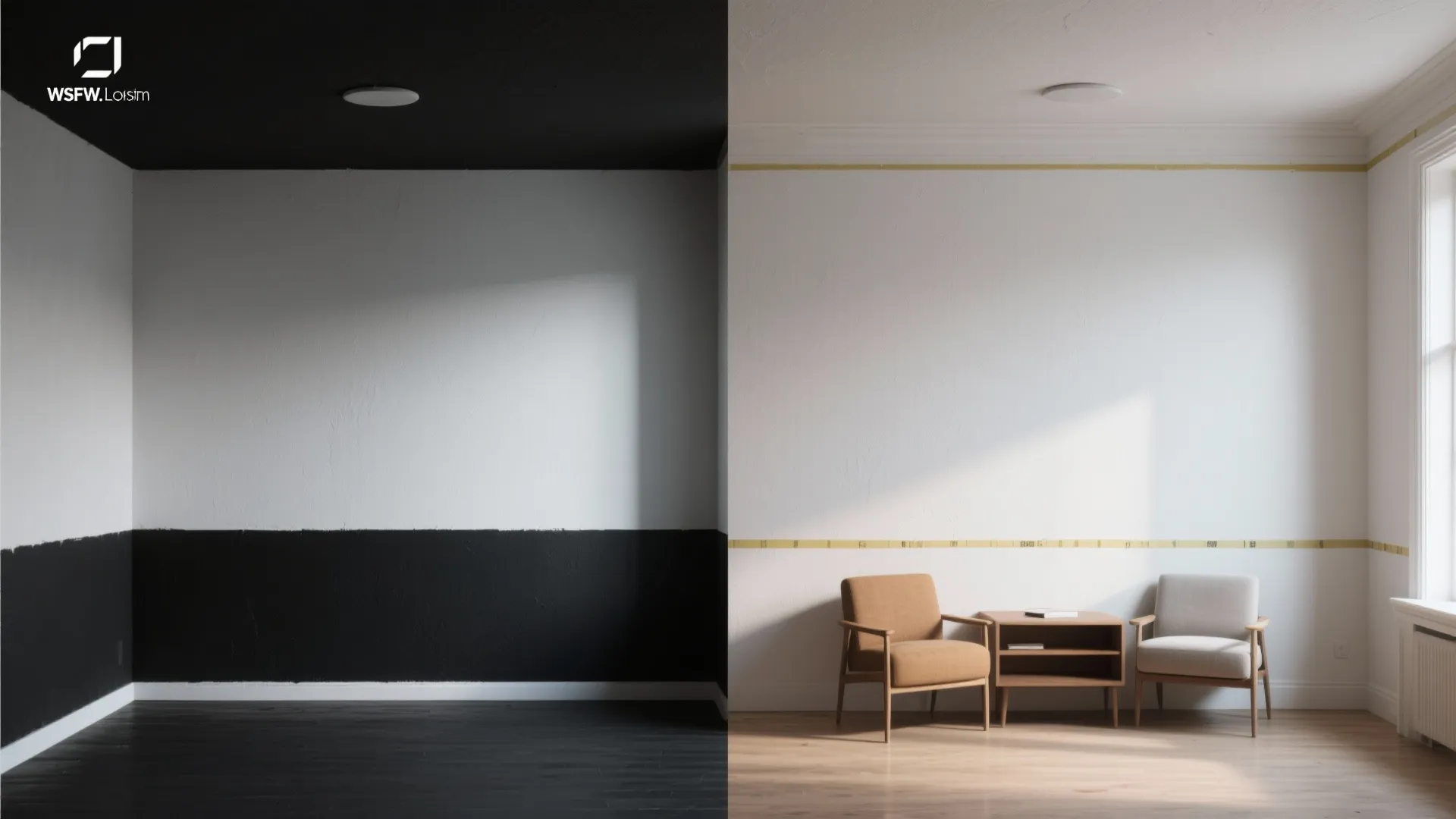 Half-and-Half Walls to Visually Lower or Raise Ceilings