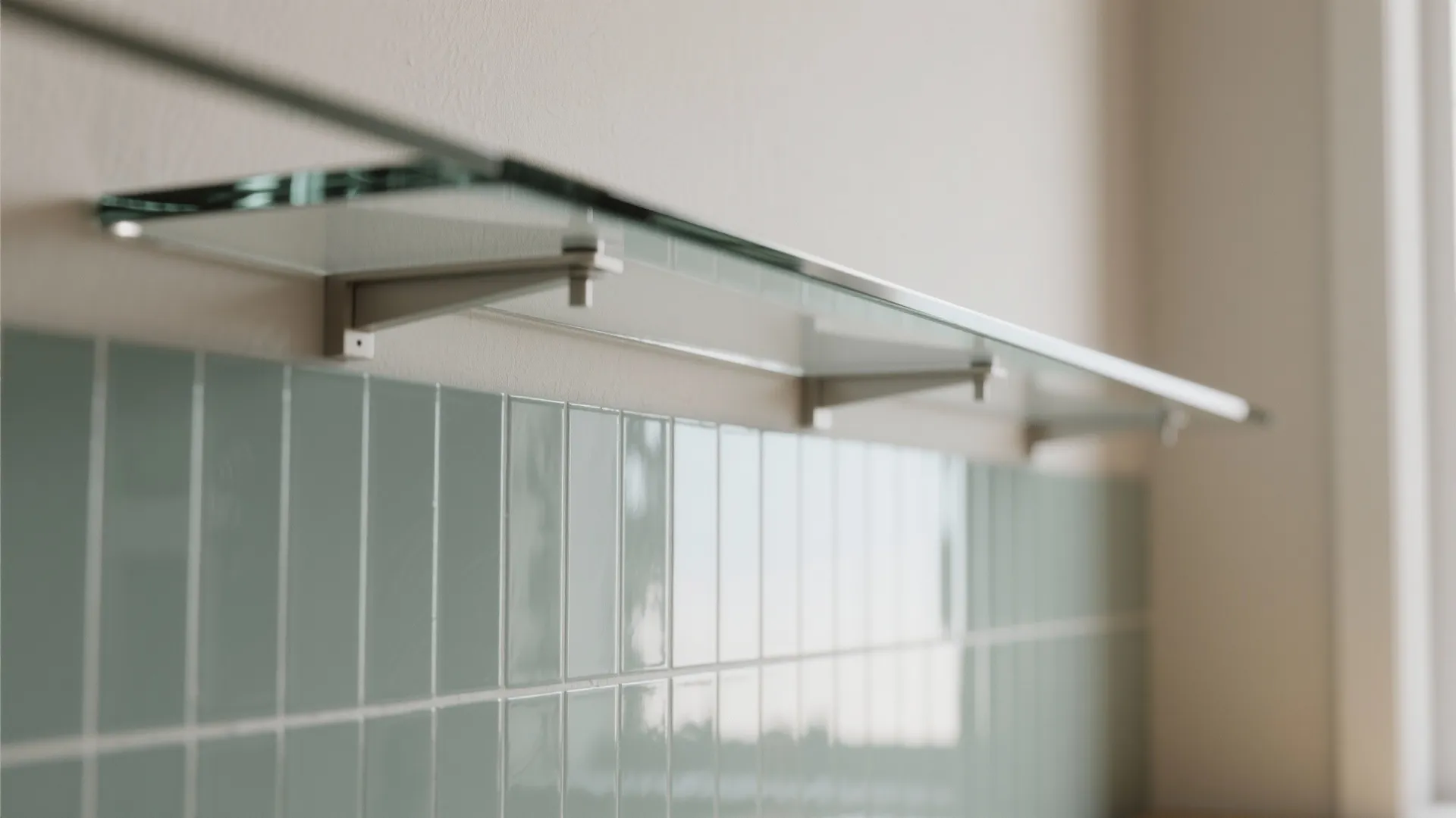 Clear sightlines: open shelves and low backsplashes