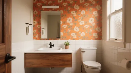 5 Small Half Bathroom Wallpaper Ideas