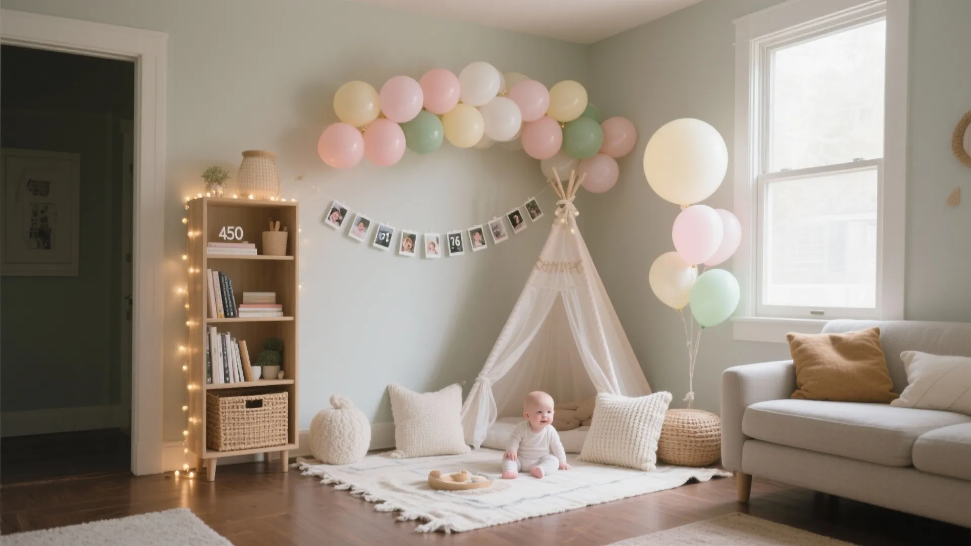6 Month Baby Birthday Decorations: 5 Sweet Ideas: Real-world, space-savvy inspiration for a tiny half-birthday at home
