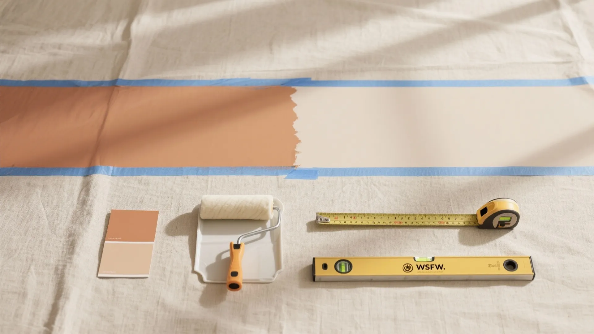 Calm color blocking at half height