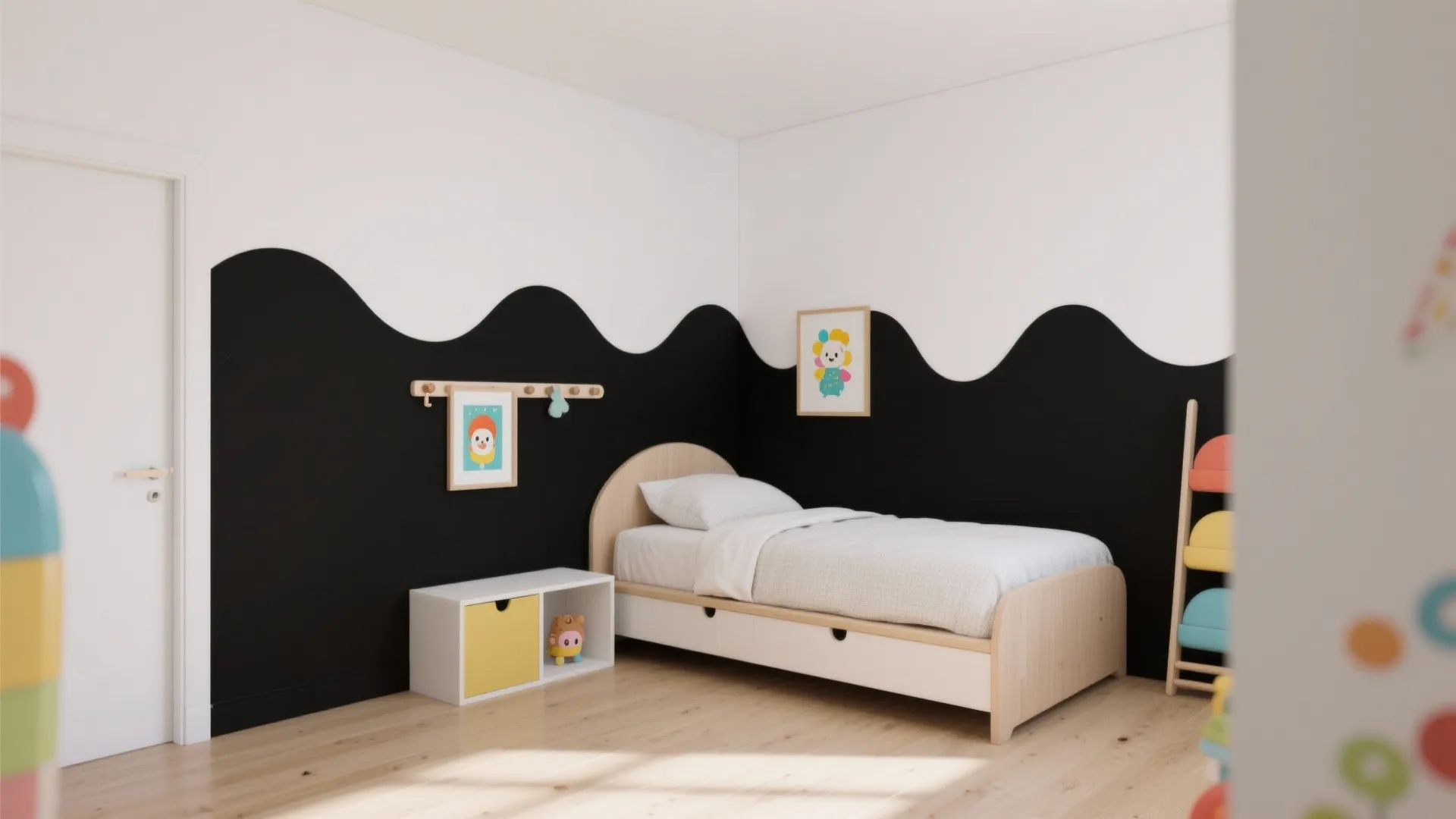 Checkerboard or Half-Dip Walls for Playful Contrast