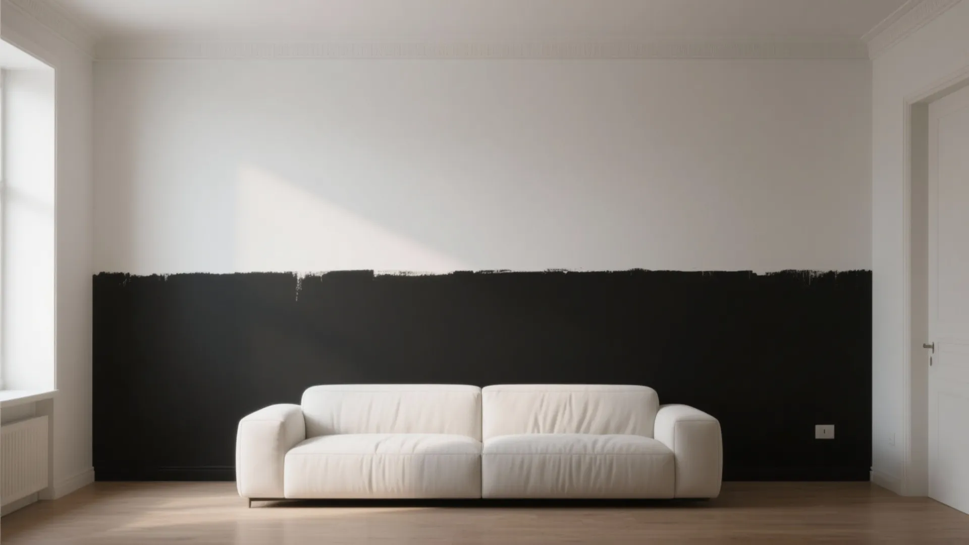 2. Half-and-Half Painted Accent