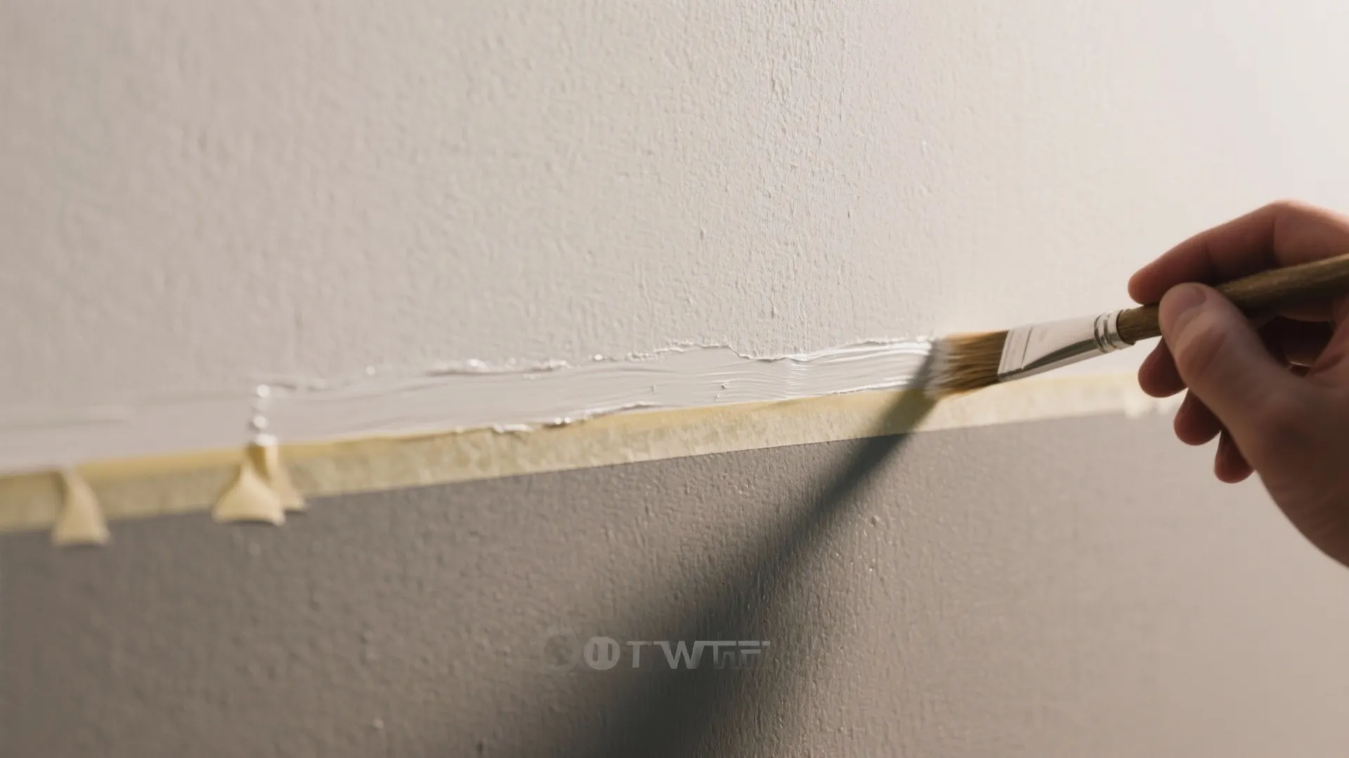 2. Use half-and-half paint tricks