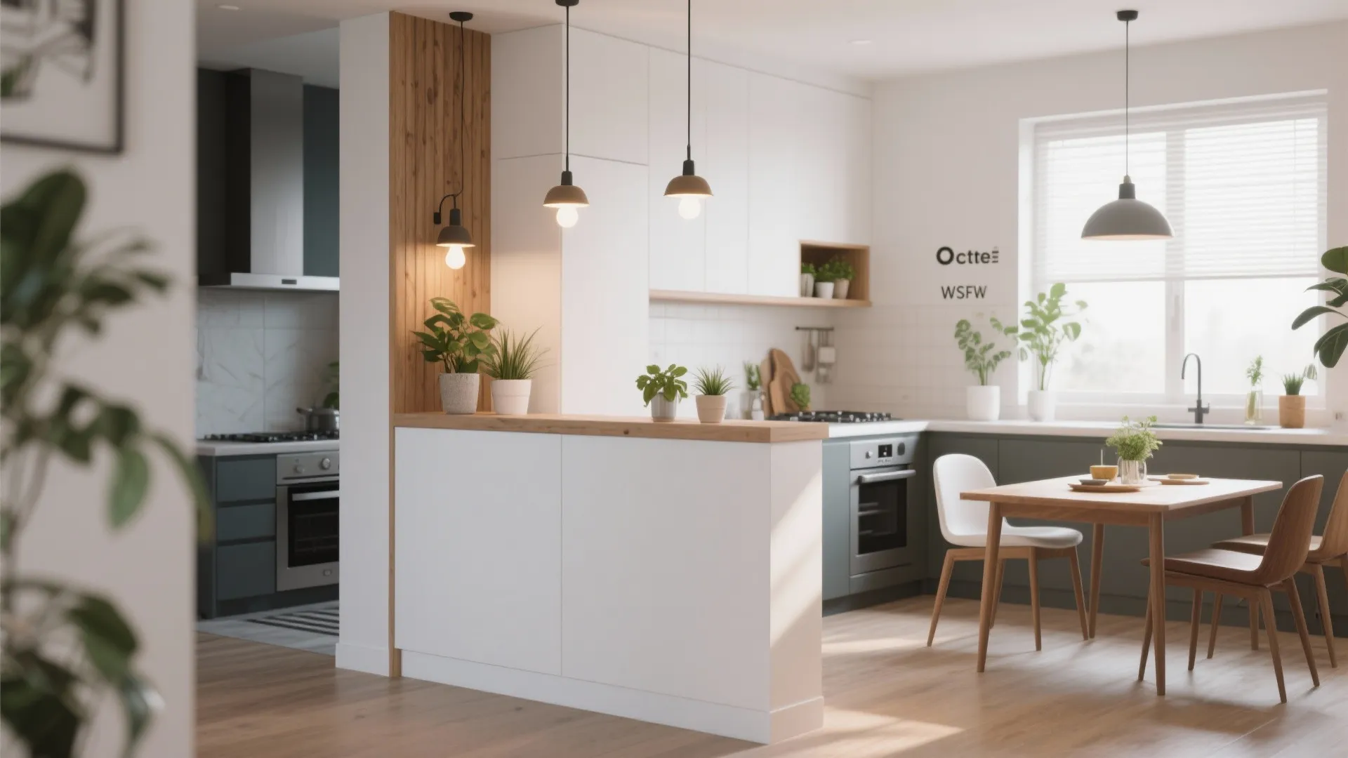 Half-Height Walls for Defined Yet Open Spaces