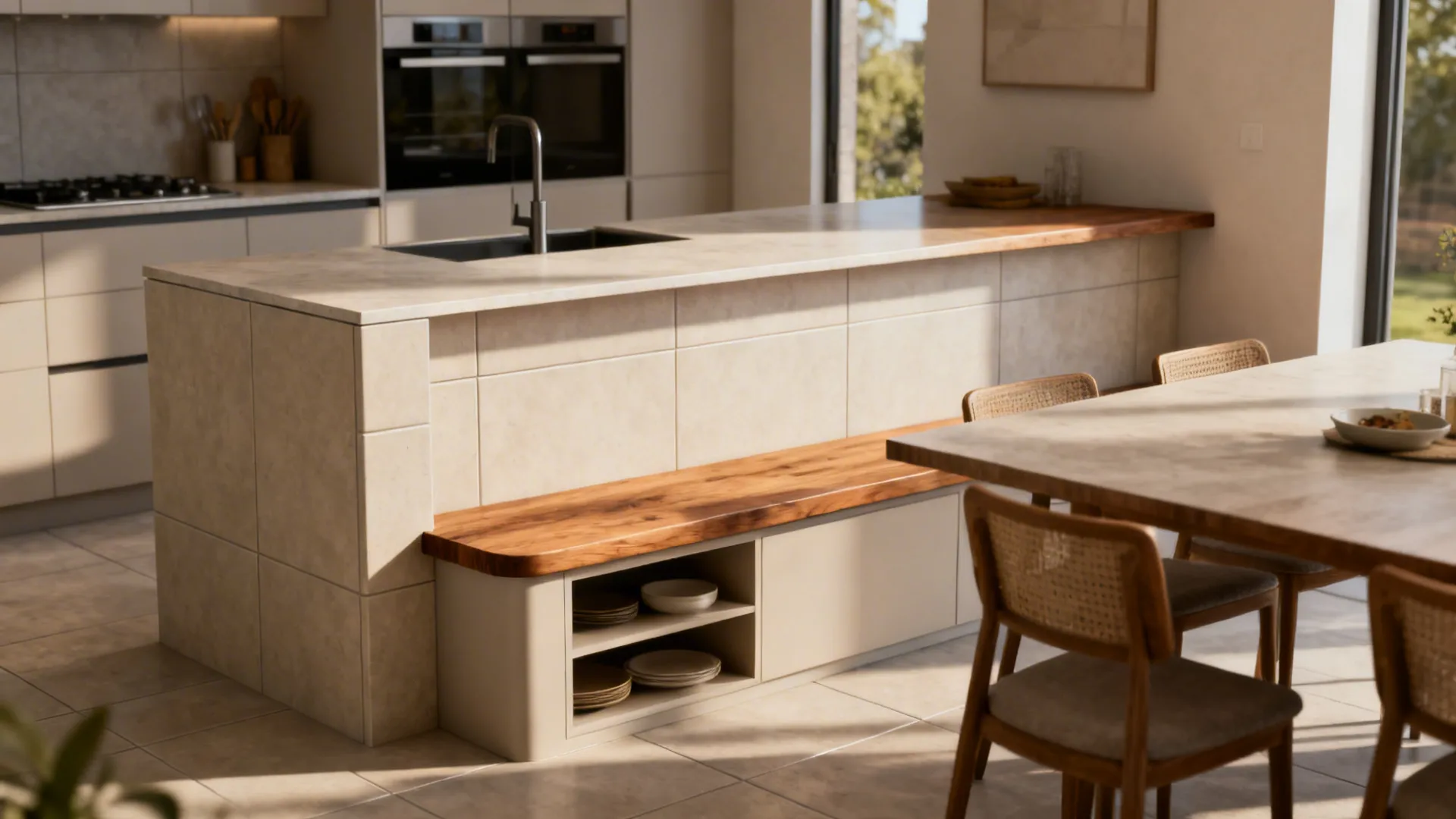 2. Partial wall or half-height divider