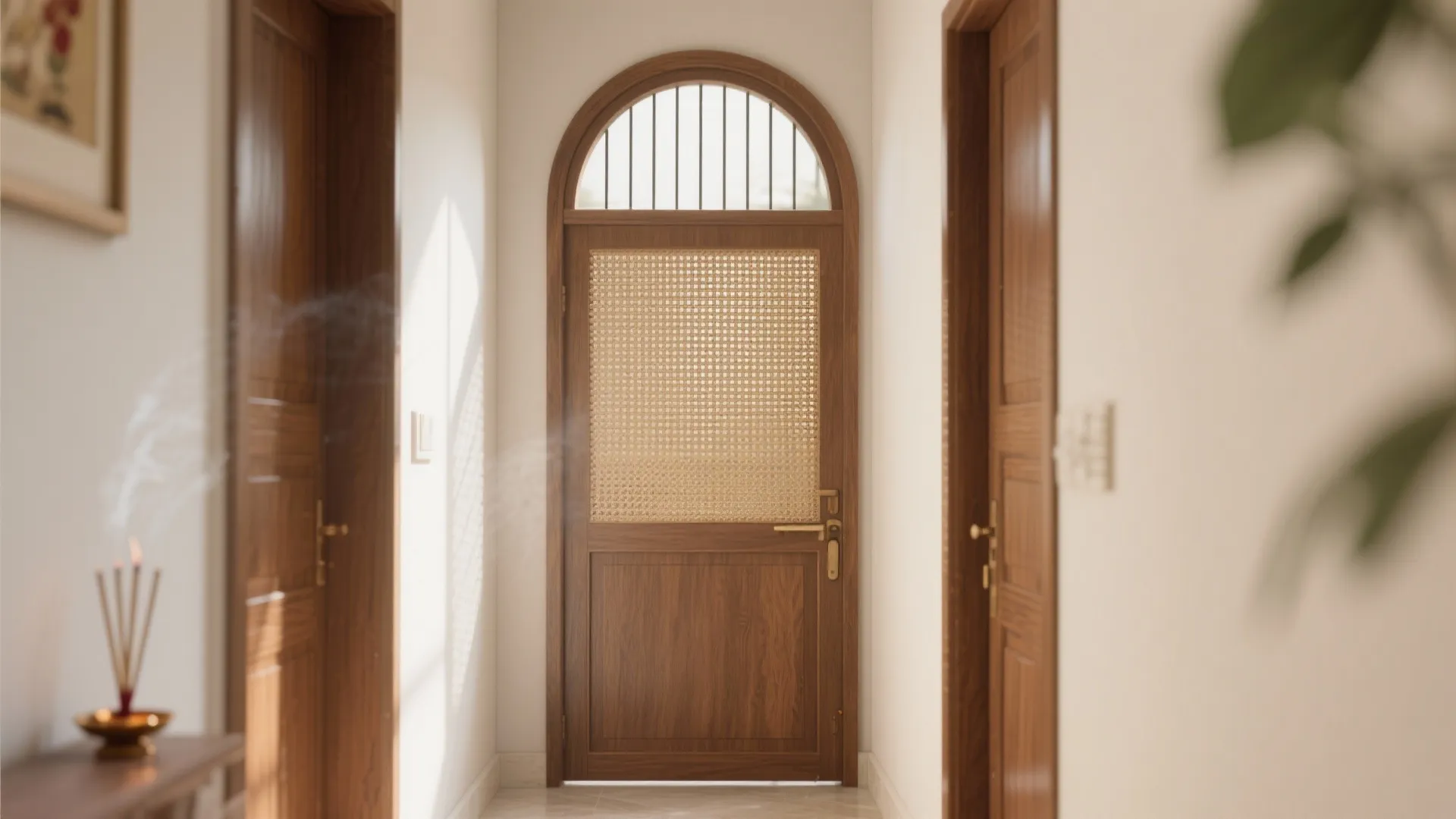 Half-height doors with an open vented top