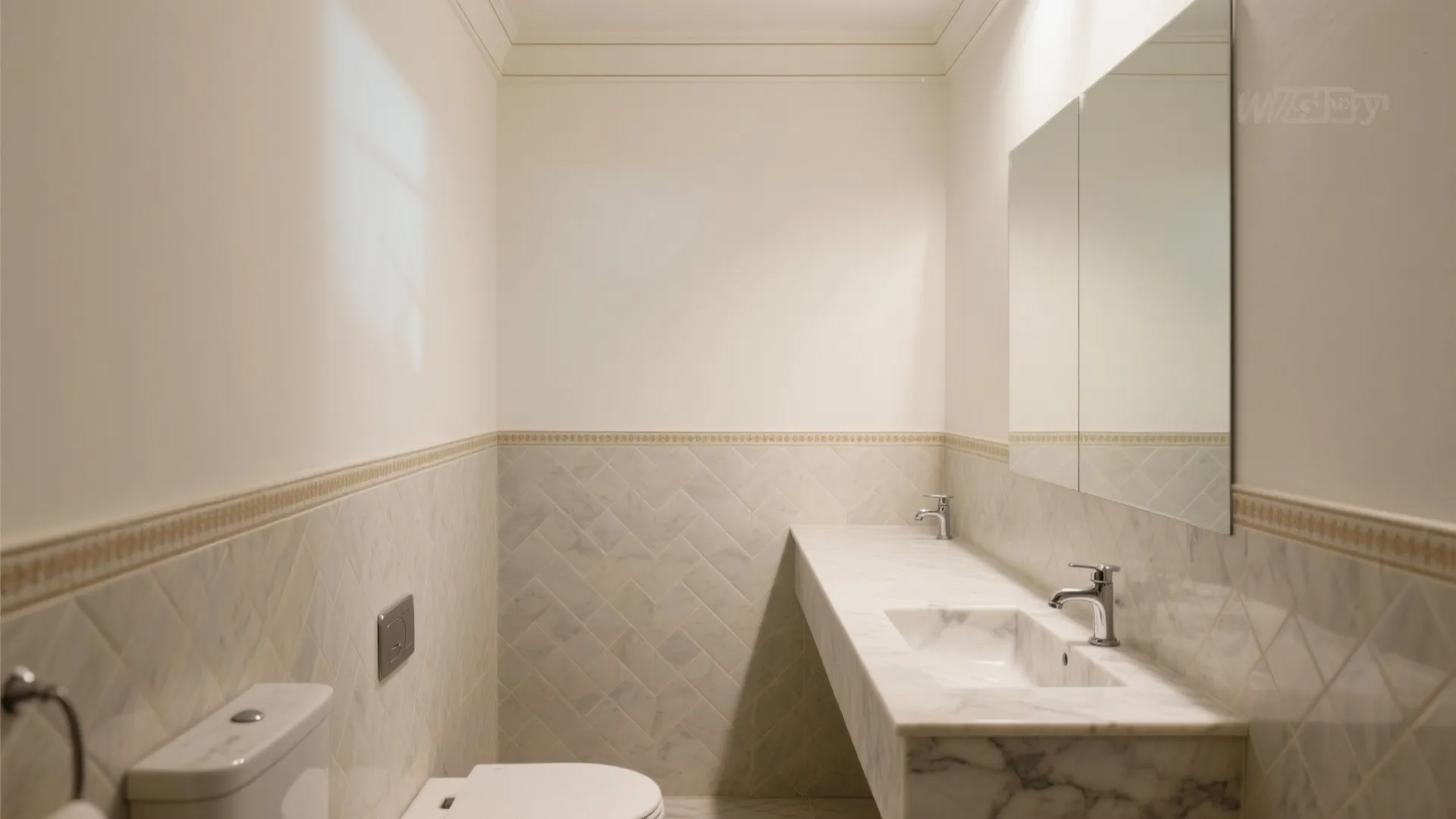 Half-Height Tiling with Paint Above: Smart Budget, Tall Look