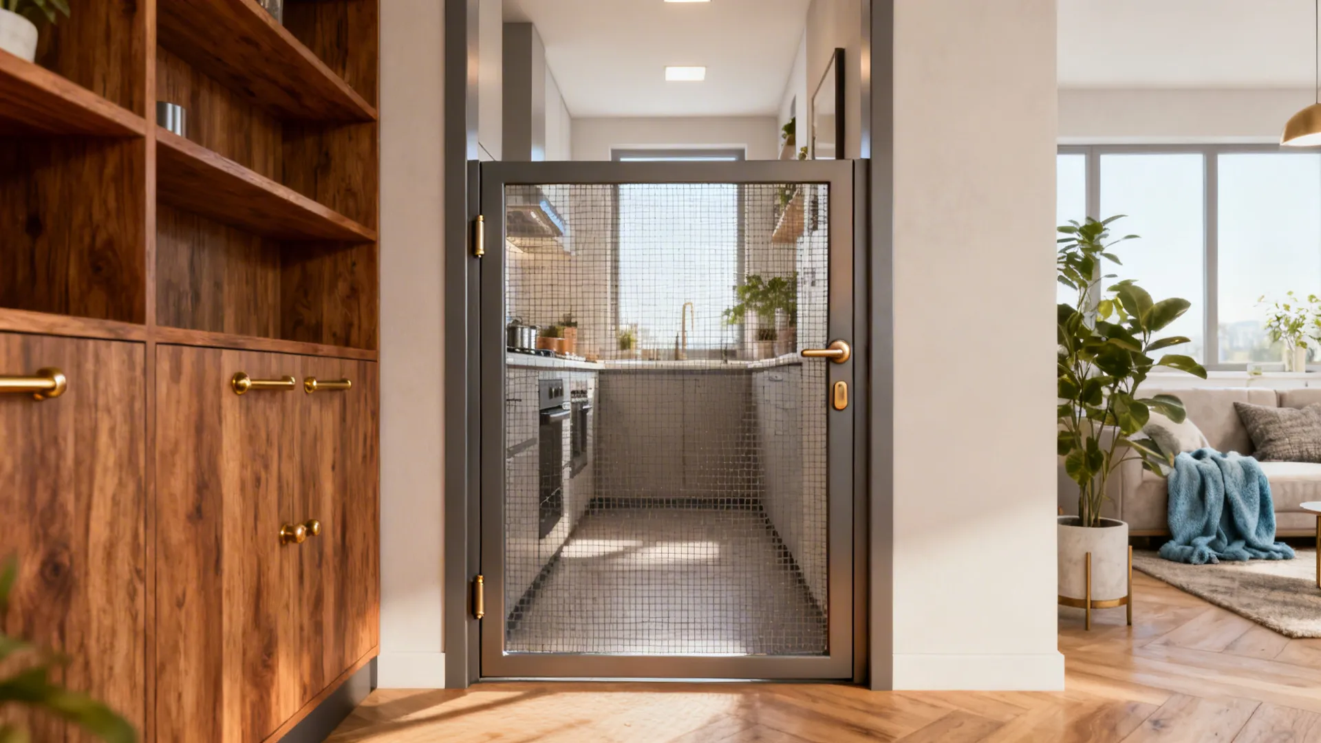 Half-Height Metal Gate with Mesh Infill