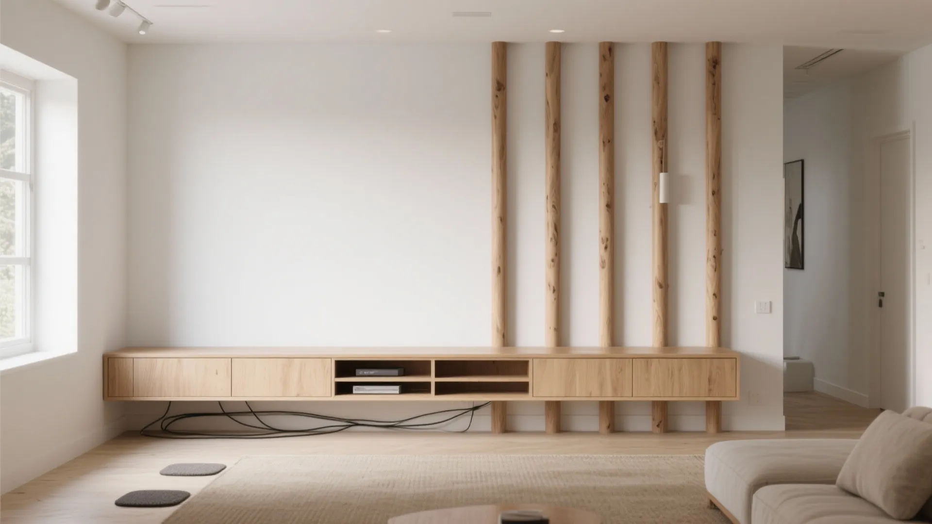 Half-Height Cabinet + Timber Posts