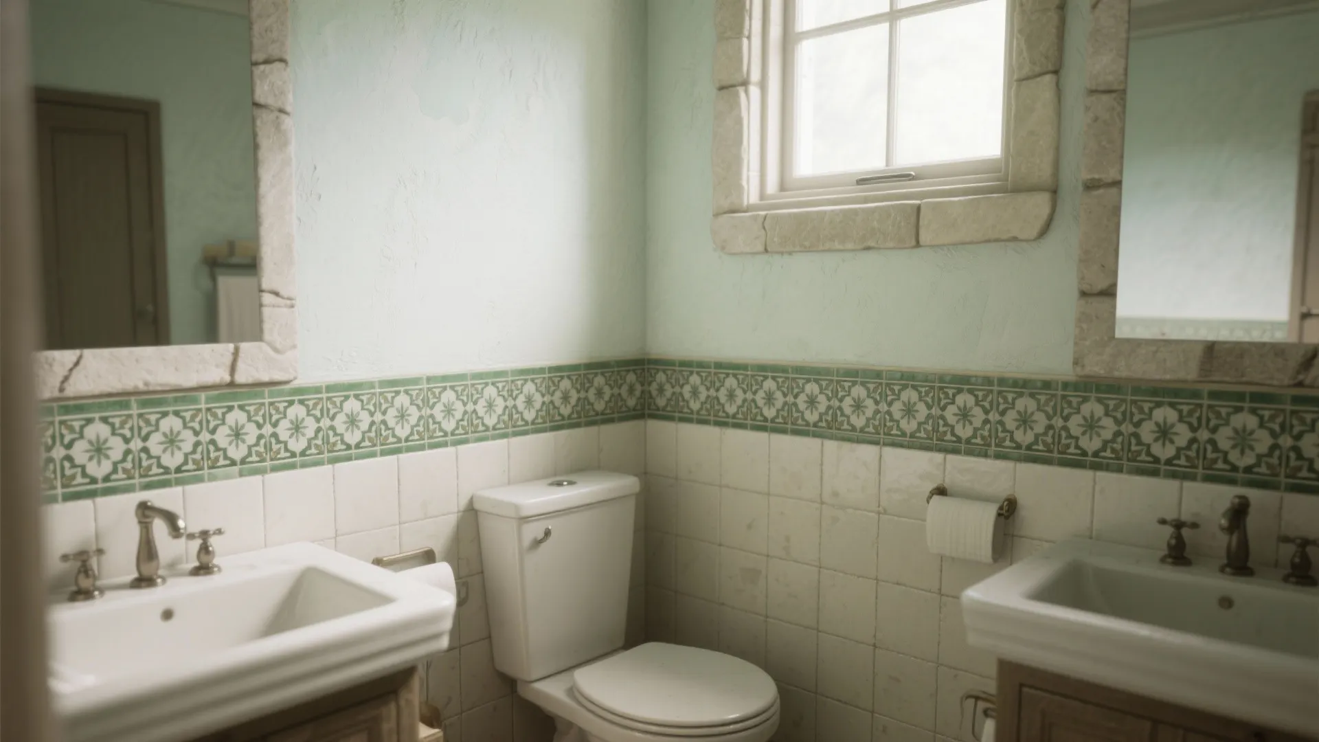 Half-Height Wainscot With Bold Border