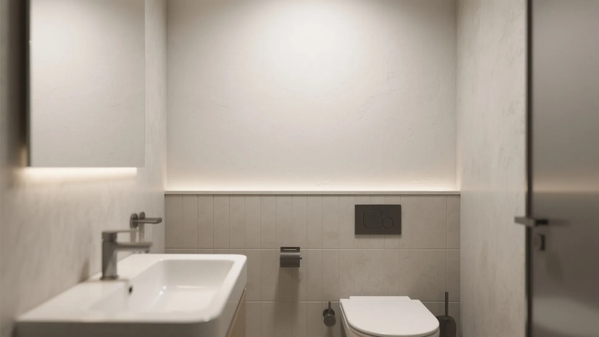 Half-Height POP Paneling with a Tile Cap