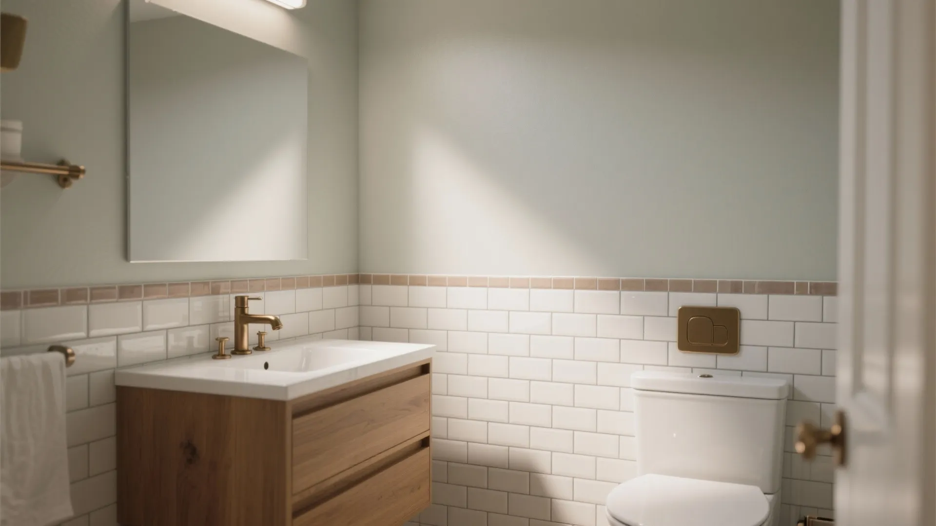 Half Tiled Bathroom Ideas — 5 Stylish Ways: Creative half-height tile ideas to maximize style and space in small bathrooms