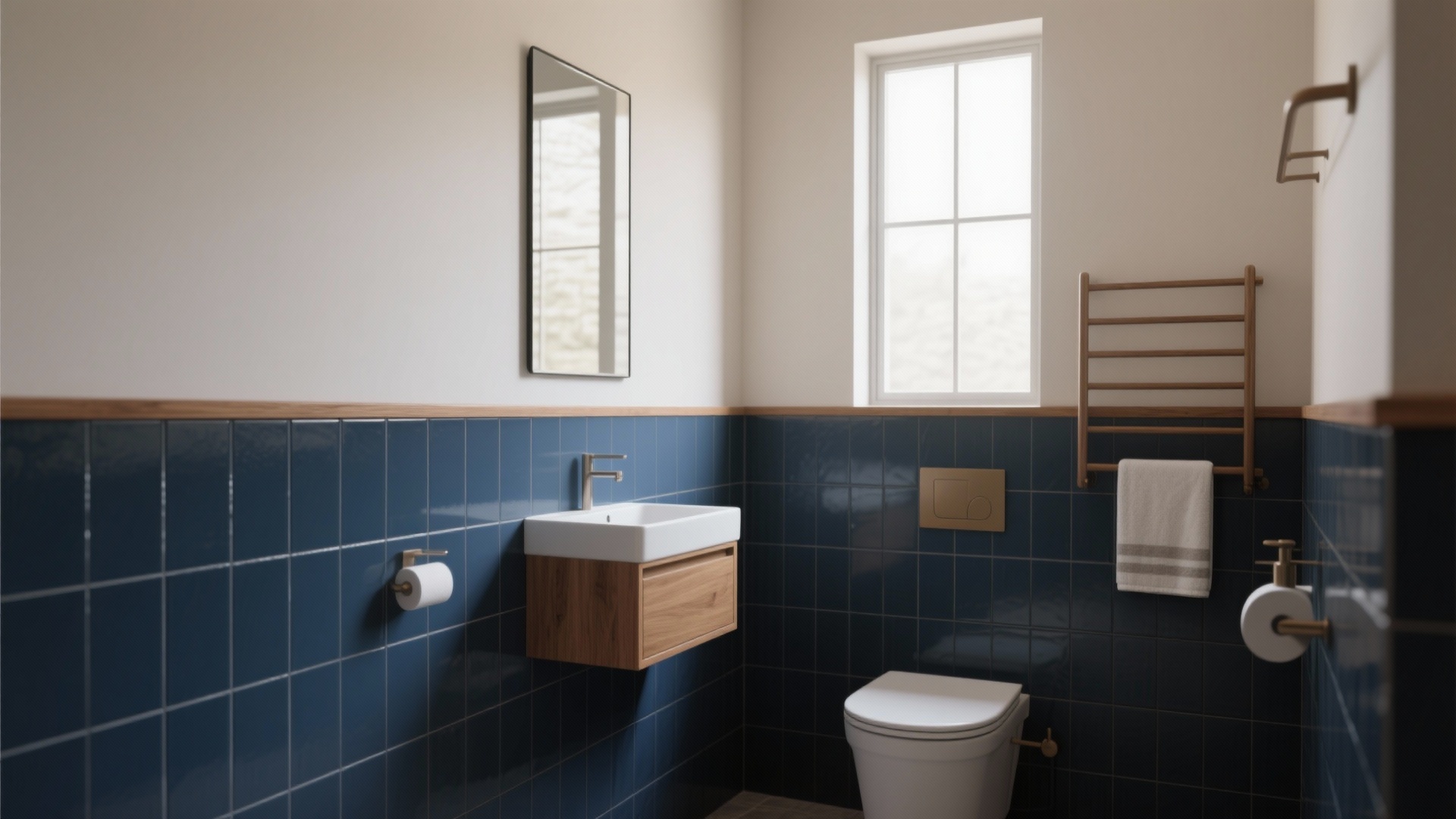 Dark Blue Tile Bathroom Ideas — 5 Design Inspirations