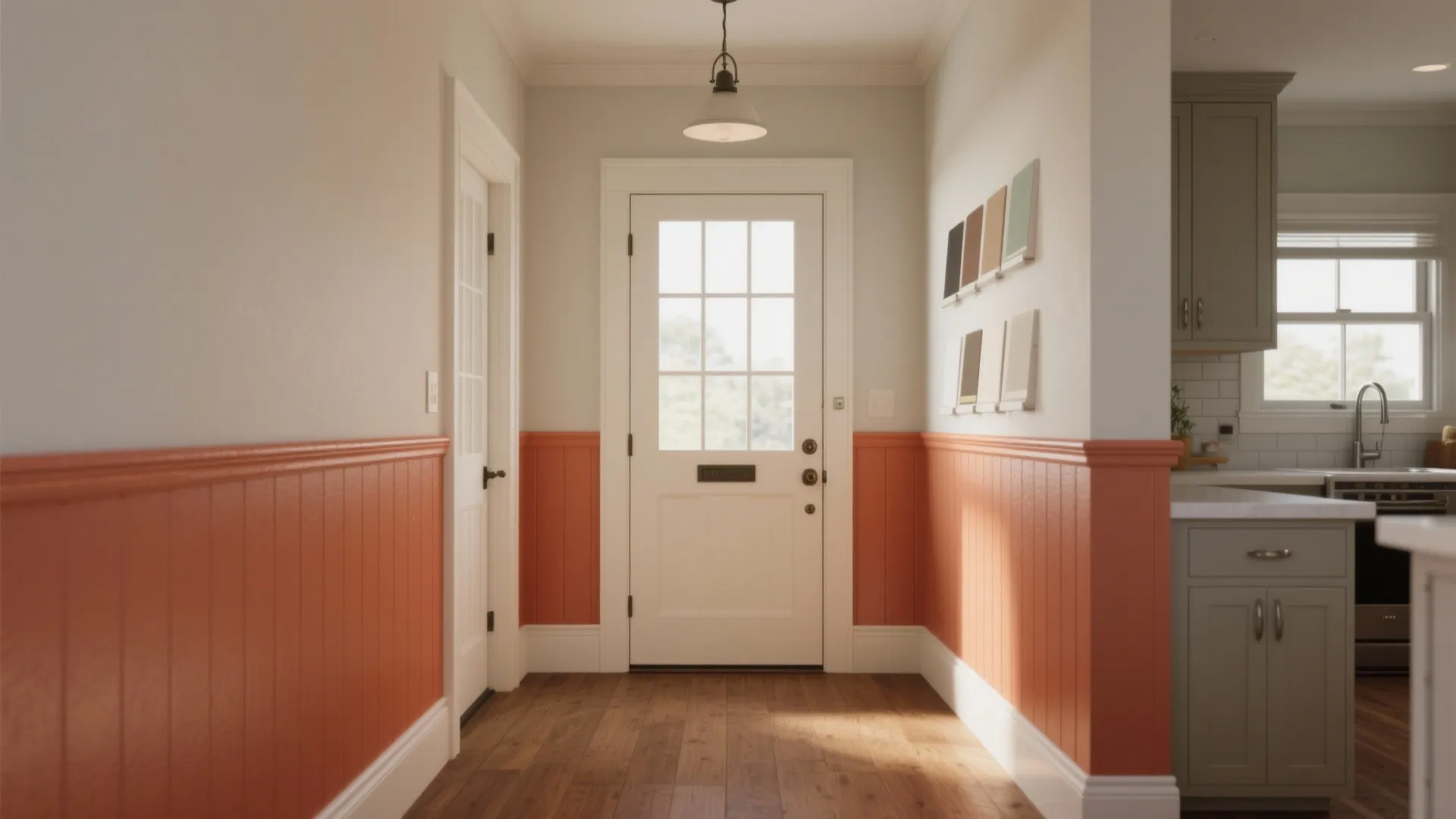 3. Half-and-Half or Painted Wainscoting
