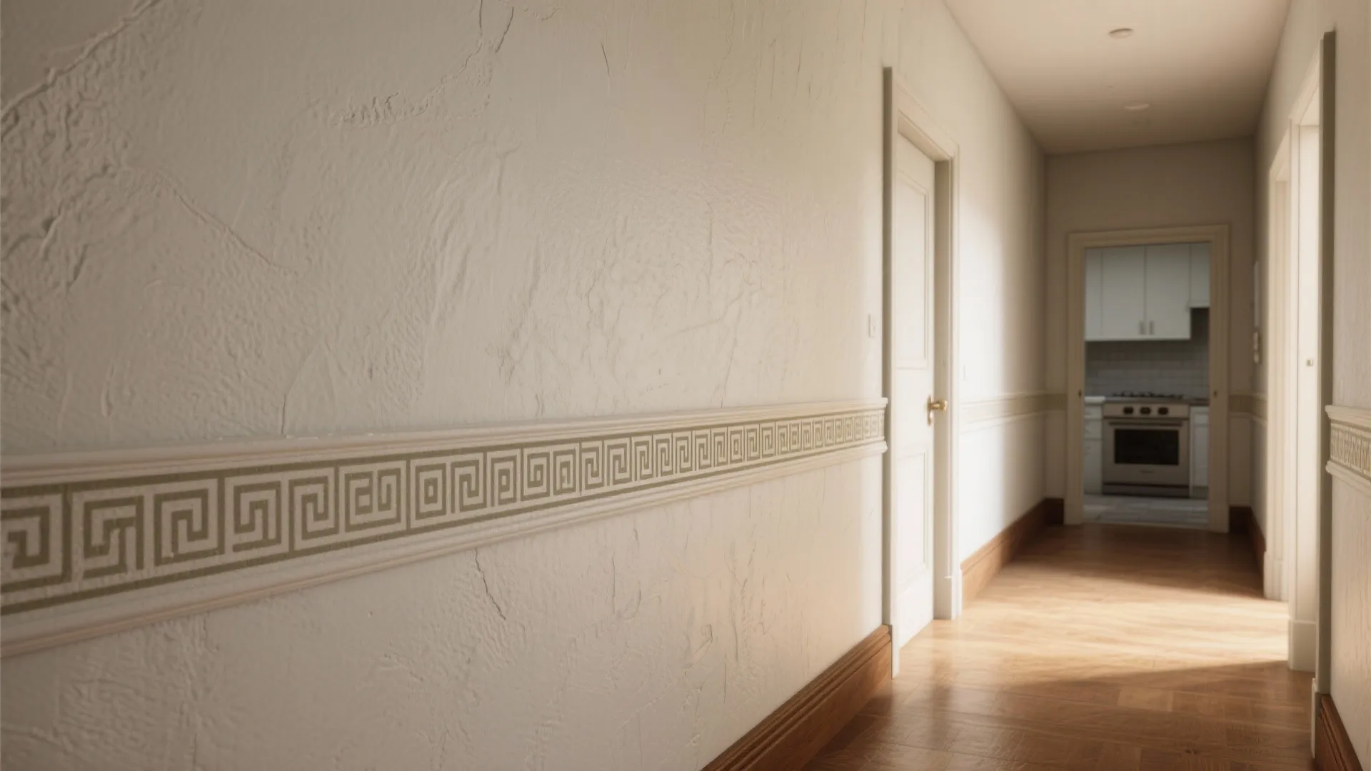 3. Half-Wall Geometric Band for Protection and Style