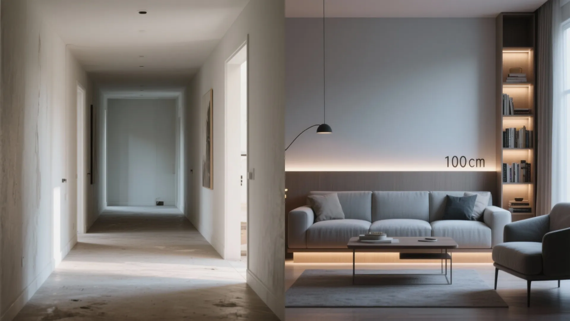 Half Walls and Low Bookcases