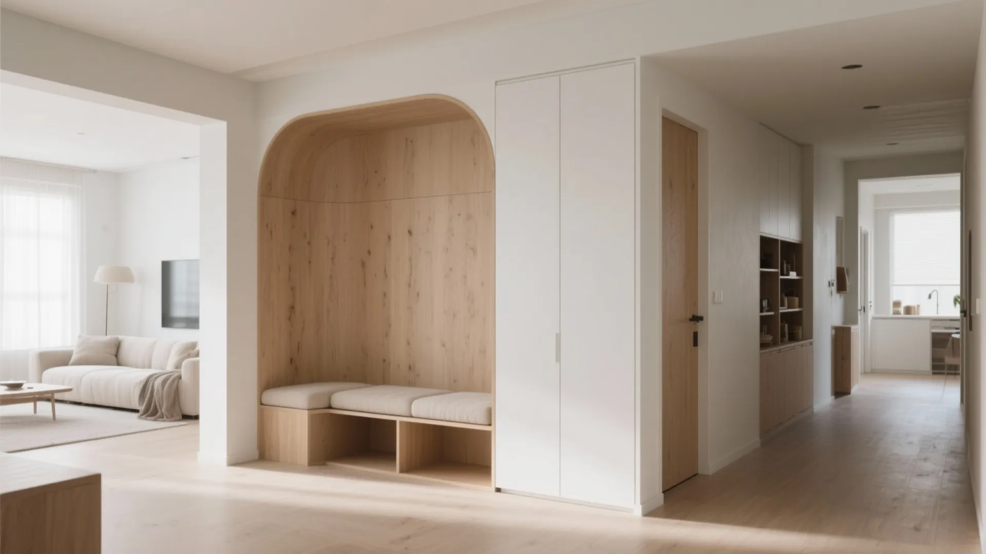 Half-Height Partition with Storage Bench