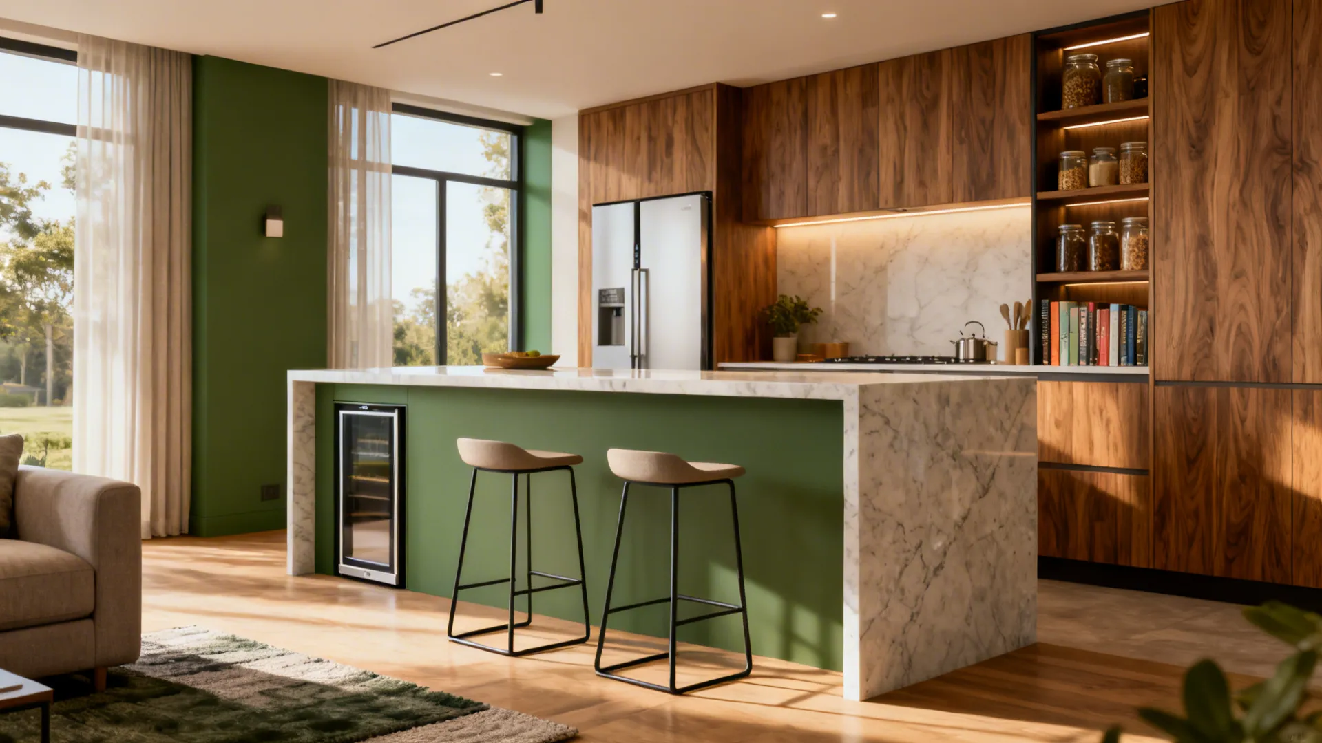 Half Wall Kitchen to Living Room: 5 Small-Space Ideas