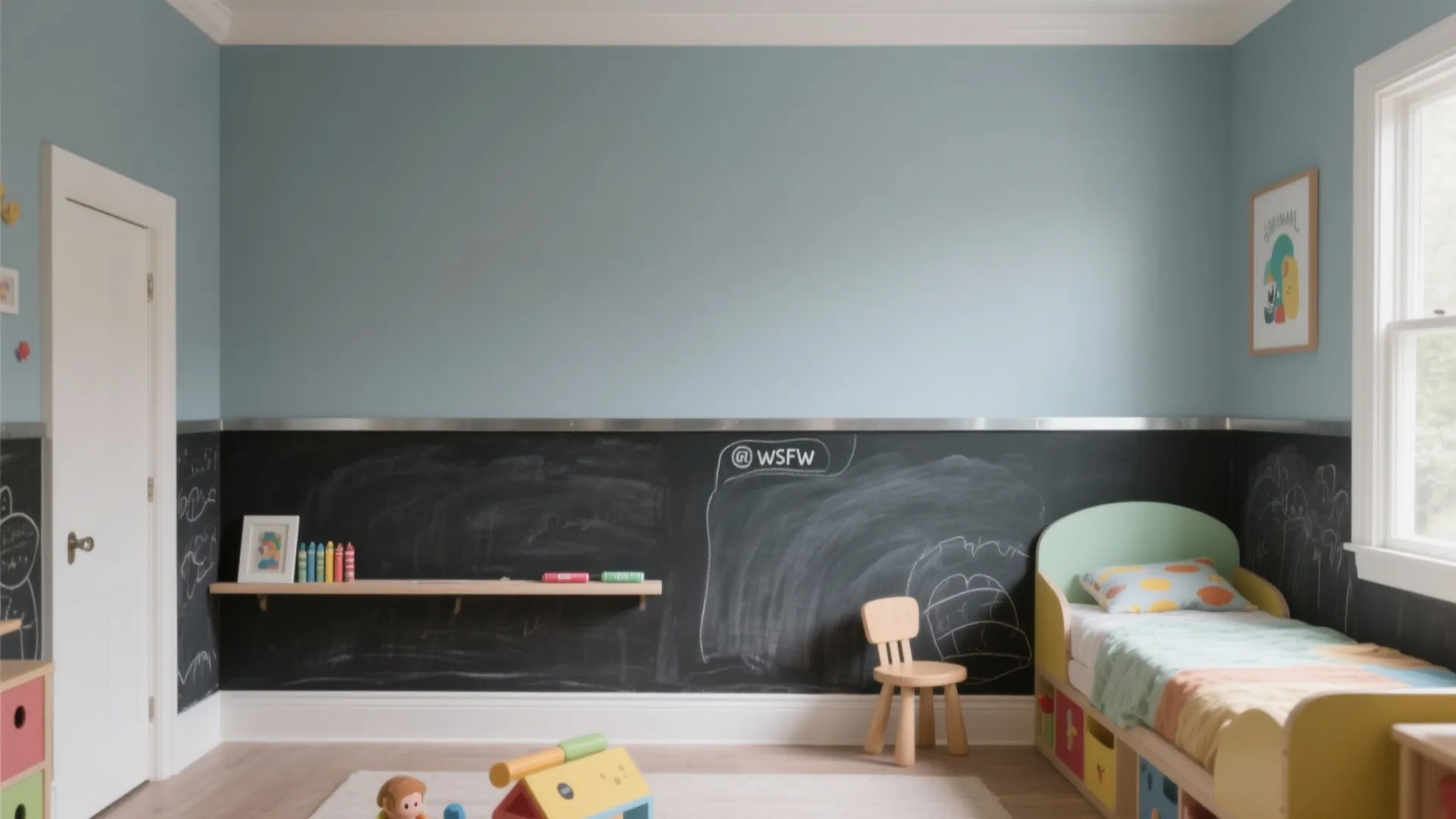 Idea 1: The Half-Wall Playground (Chalk plus Magnet)