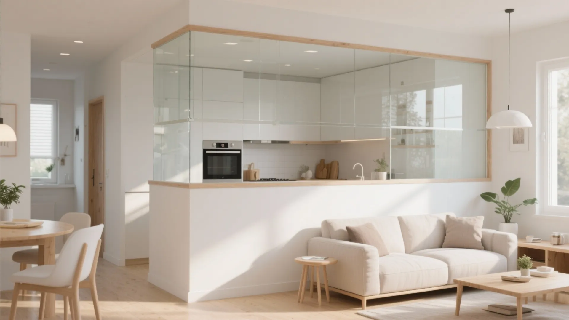 5. Half-Wall with Glass Upper