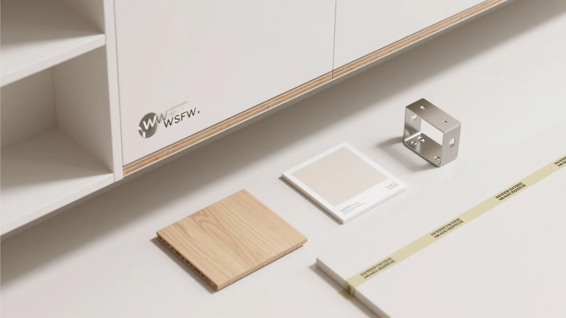 Half-Height Wall with Open Shelving