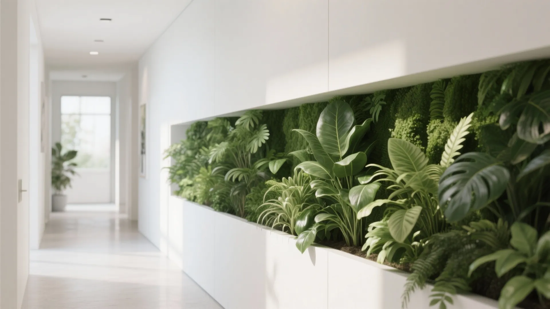 Half-Height Wall with Planters