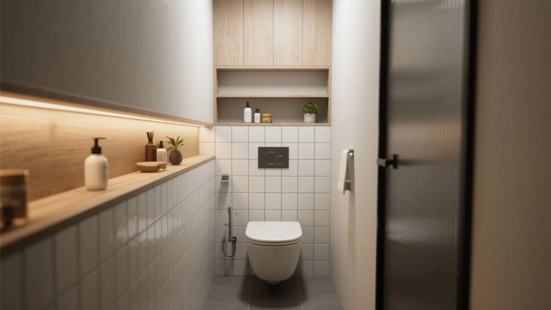 2. Half-Walls with Integrated Storage