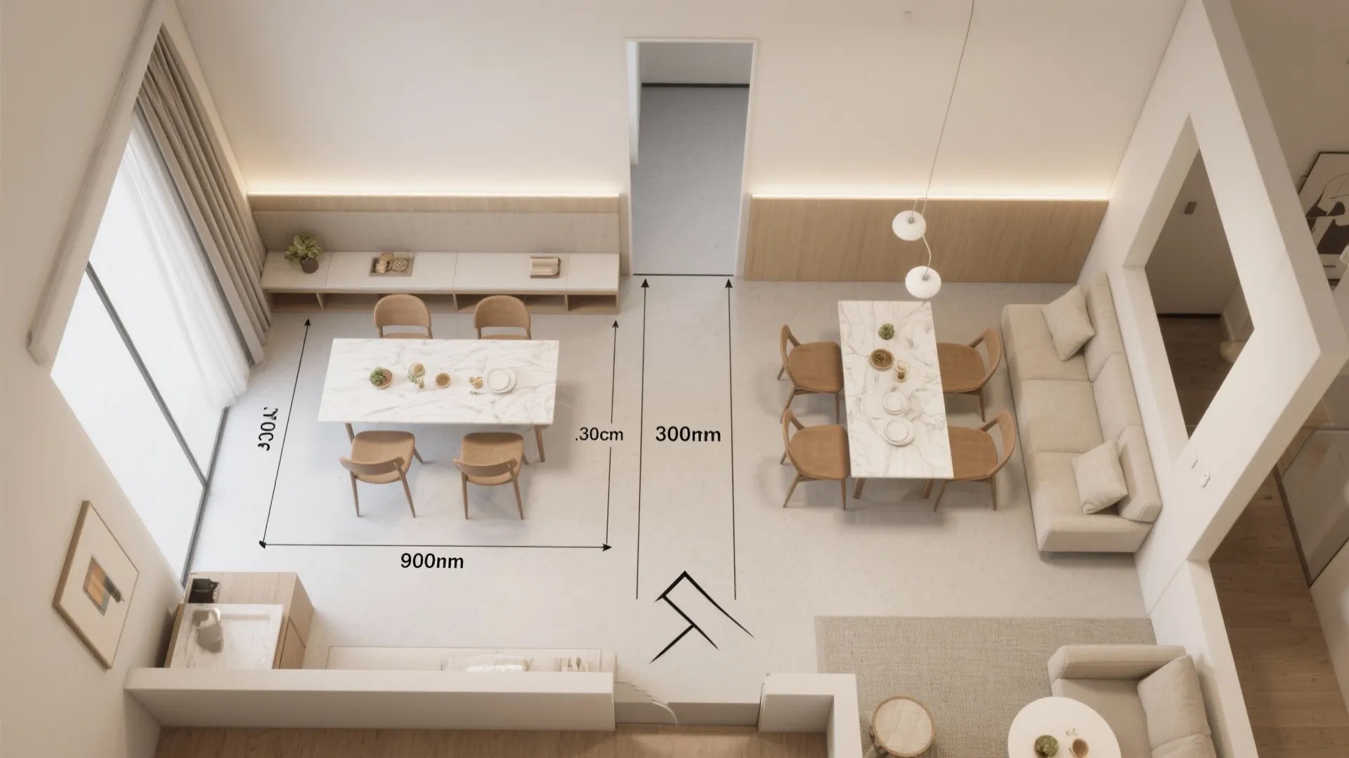 Half Walls with Built-in Ledges