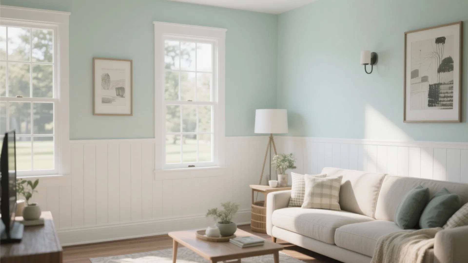 3. Half-Wall Wainscoting