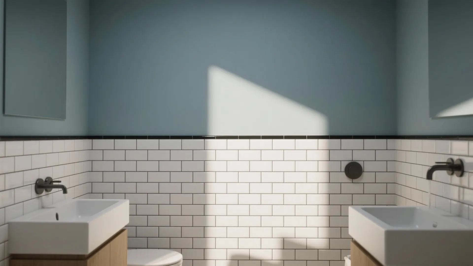 2. Half-Wall Wainscoting with Painted Upper Wall