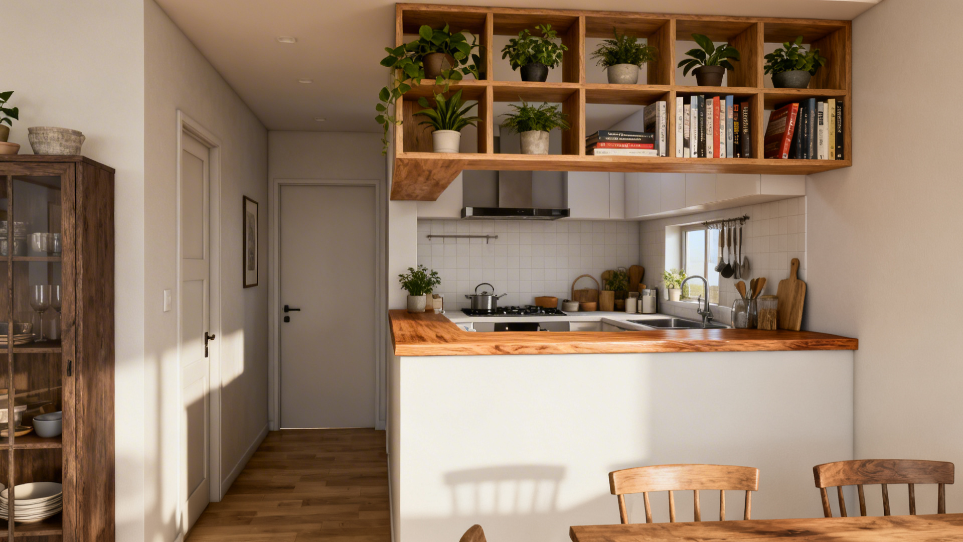 Hall and kitchen partition design: 5 ideas