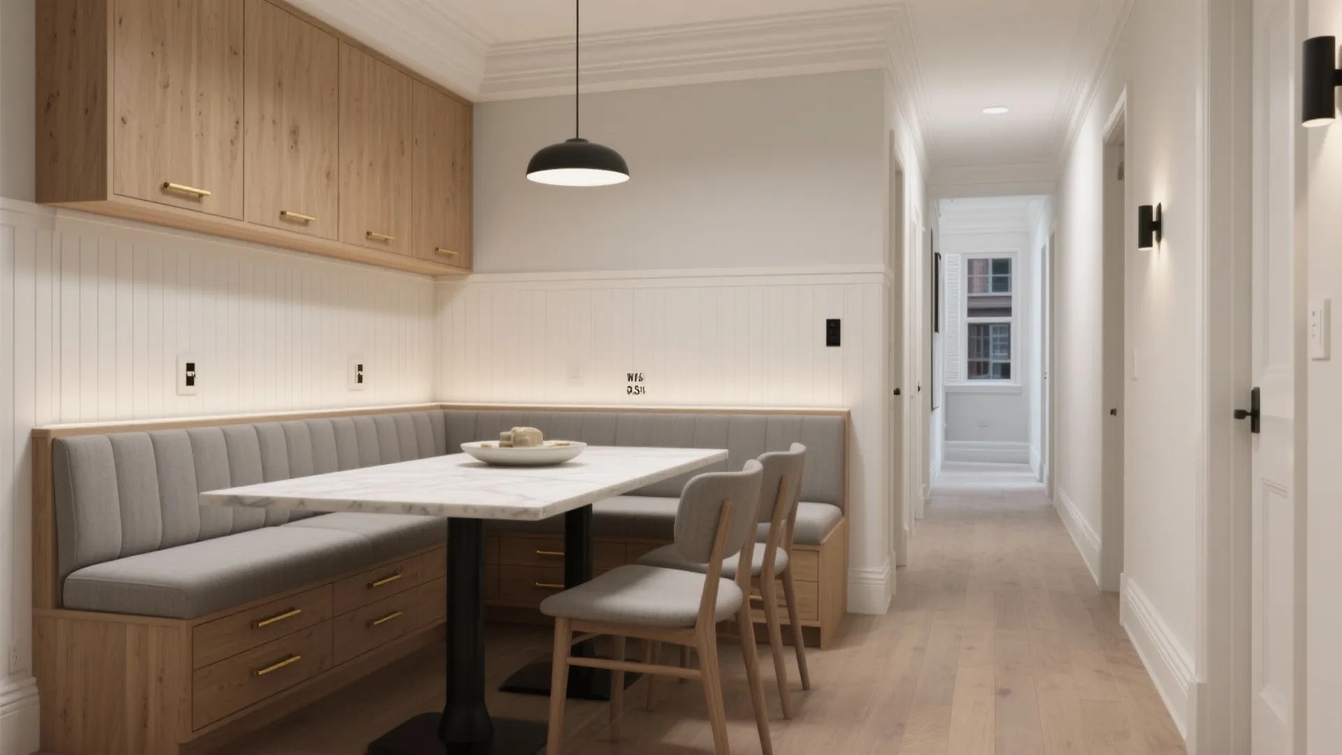 Half Walls with Built-In Storage