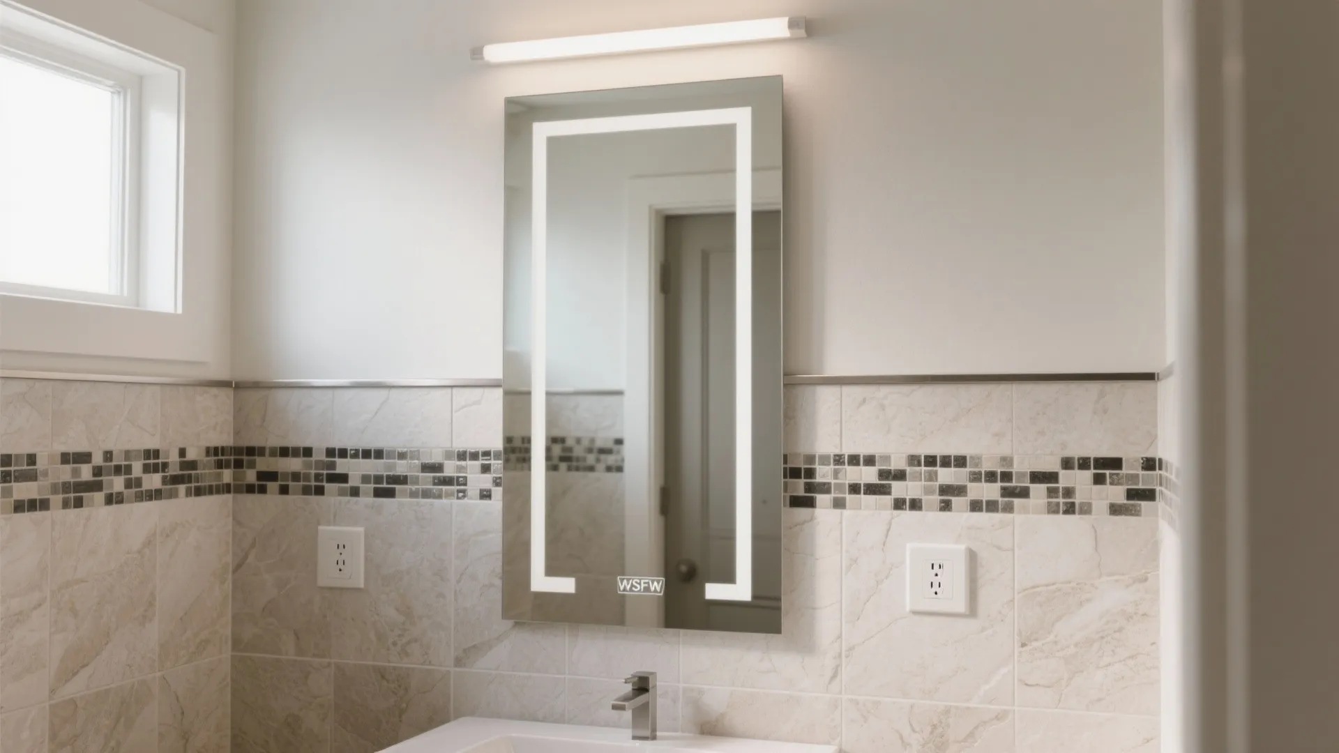 Half-Wall Wainscot + One Bold Vertical Stripe