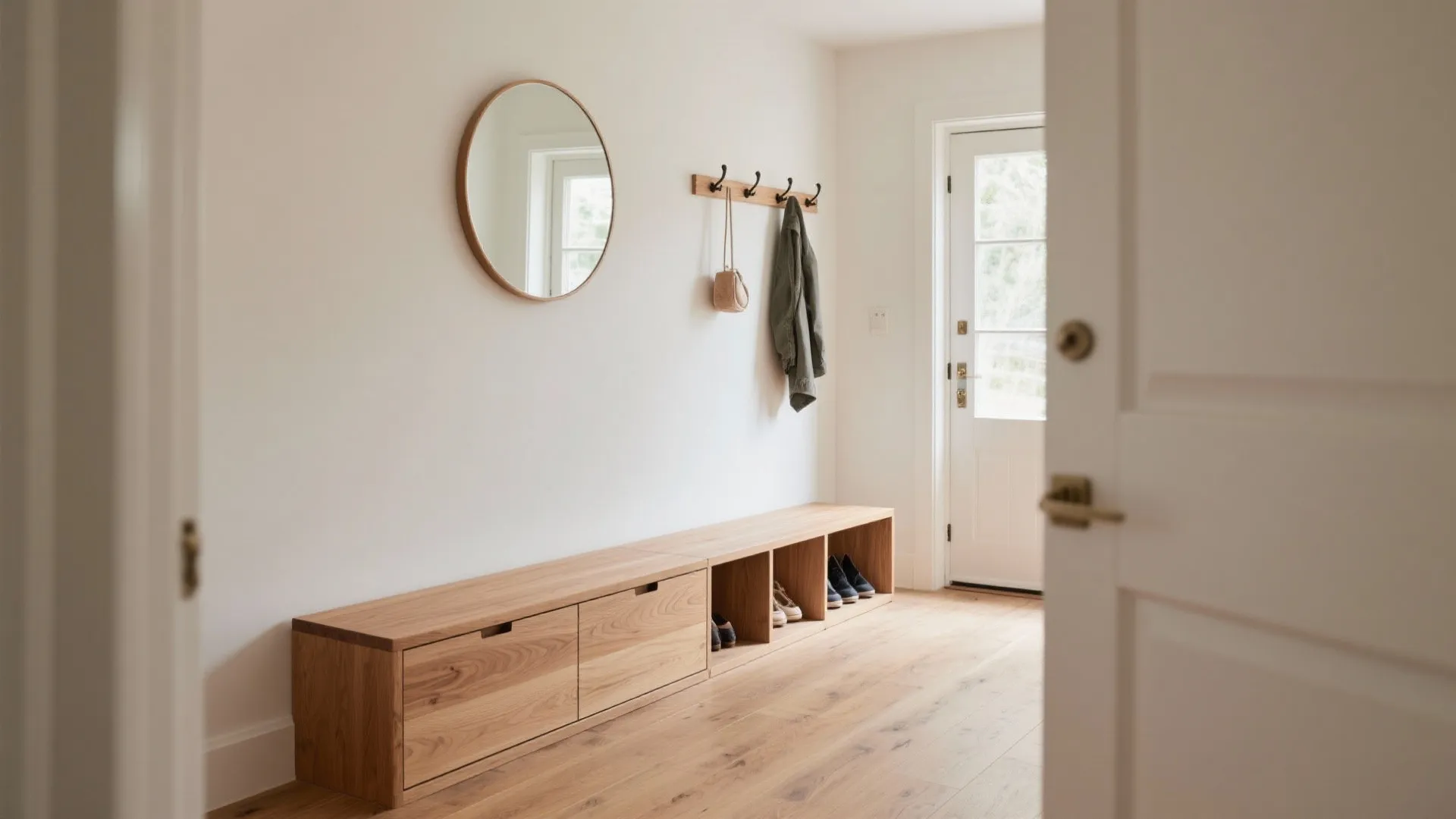 Built-in Bench with Under-Seat Drawers