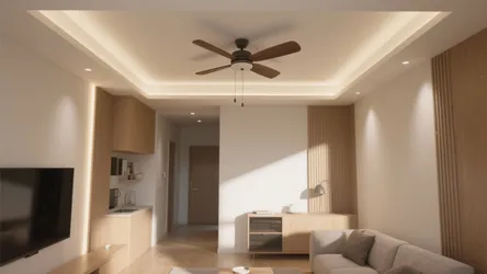 Ceiling design for hall with fan: 5 ideas