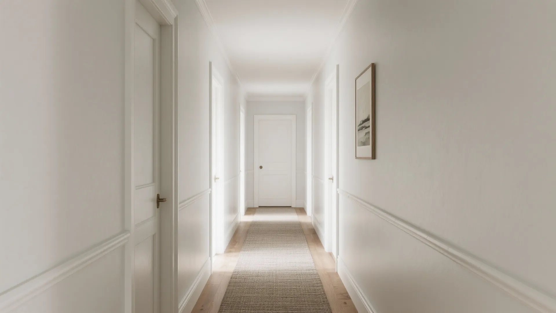 Minimalist Color Drenching for Calm Halls