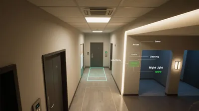 Modern Commercial Hallway Lighting Design