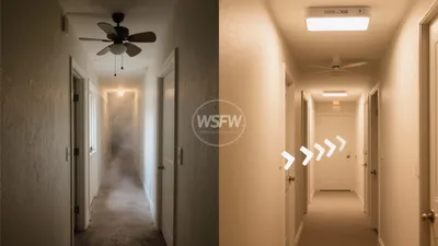 Before & After: How Smart Lighting Transformed This Hallway