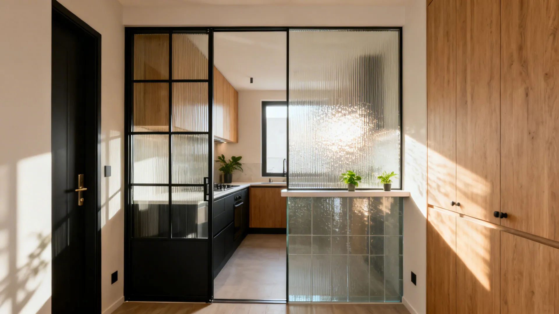 Hall Kitchen Glass Partition Design: 5 Ideas