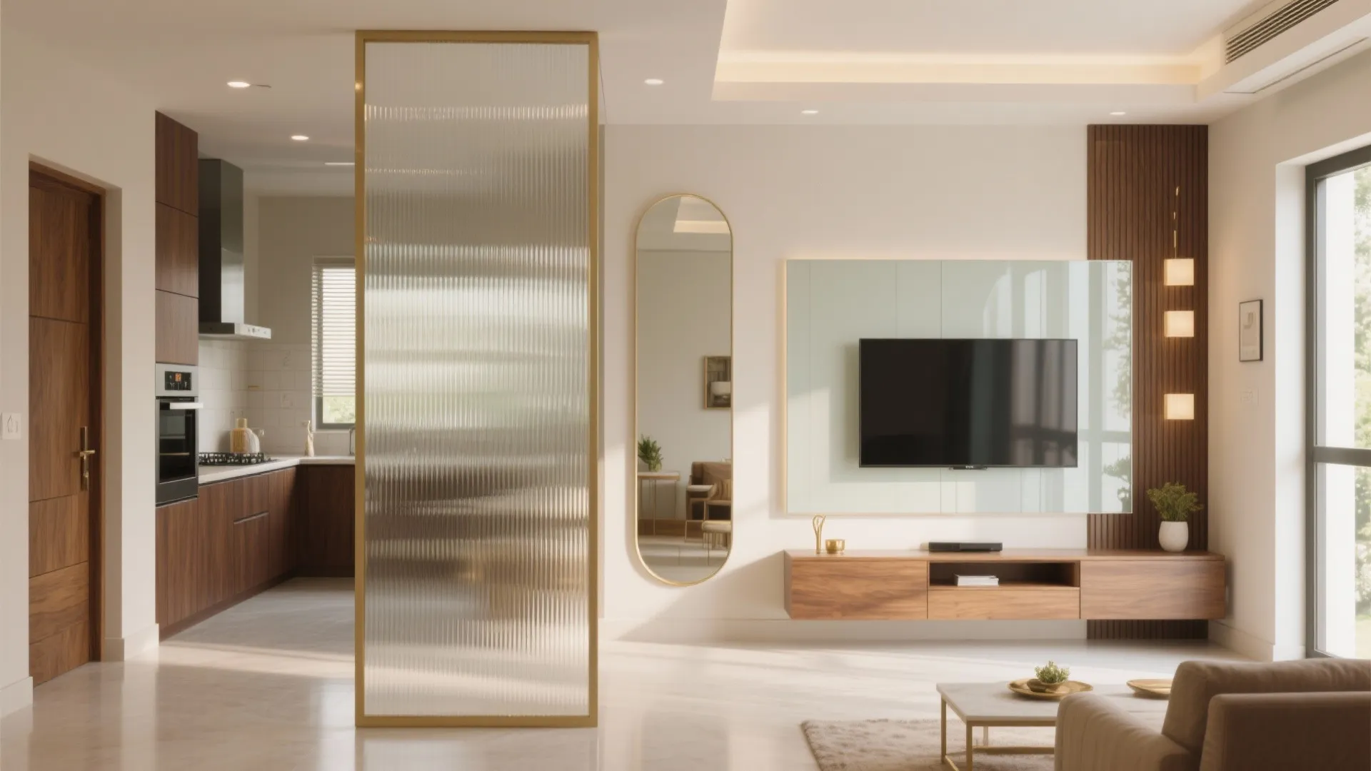 Glass Partitions and Reflective Layers