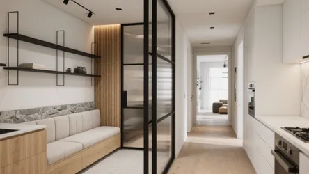 Hall kitchen partition design: 5 smart ideas