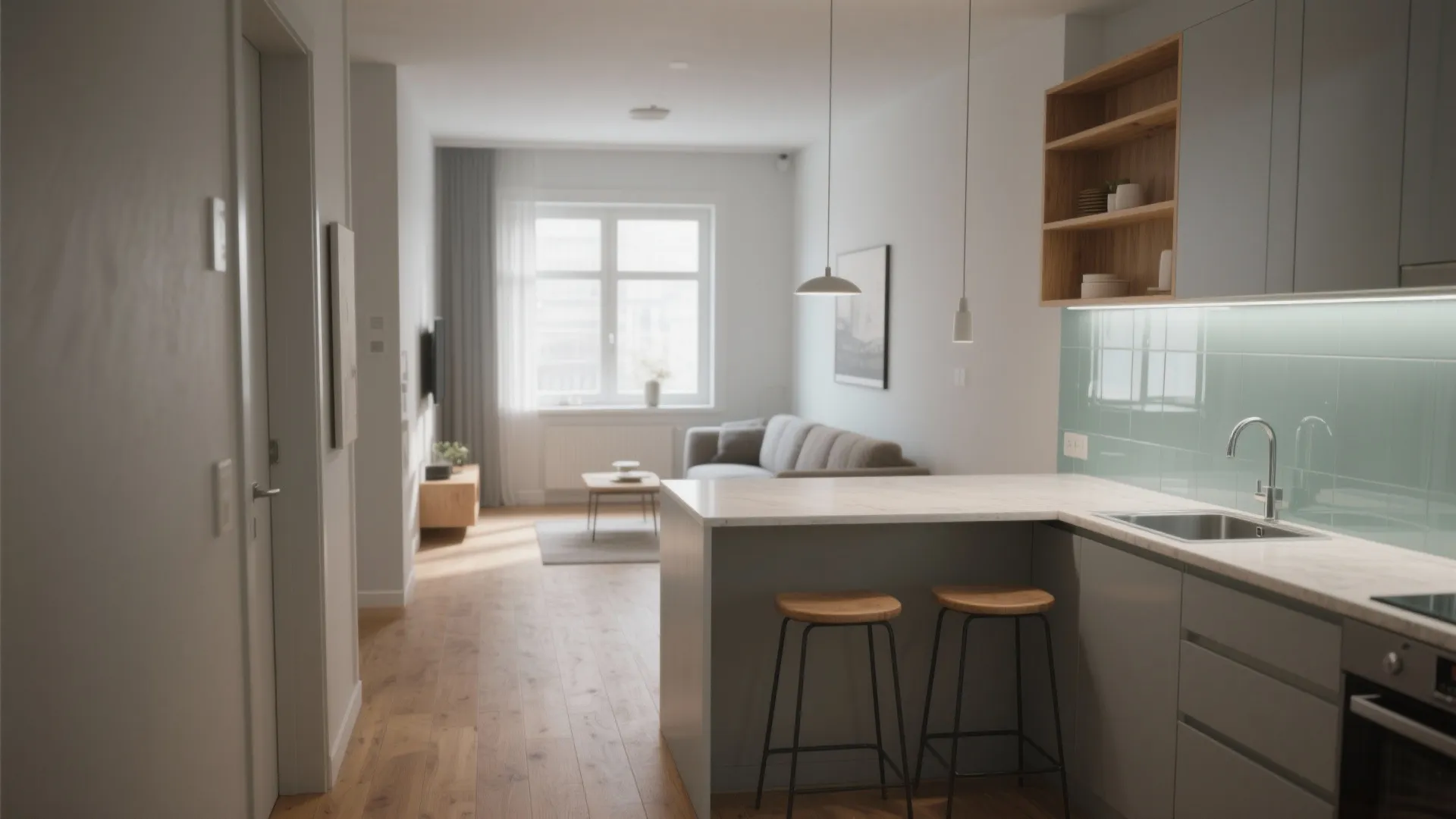 Hall Attached Kitchen Design: 5 Smart Ideas