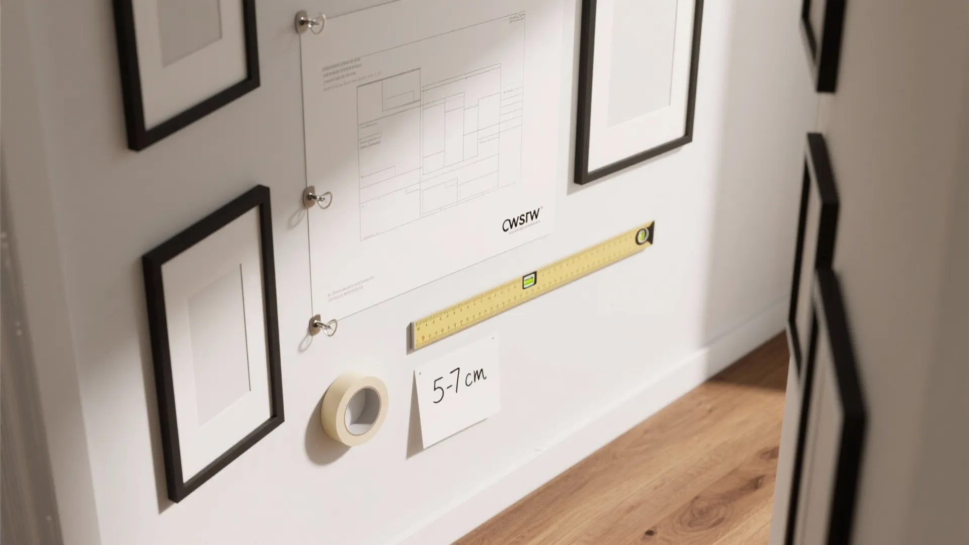 Runway-Inspired Gallery Wall in Tight Quarters