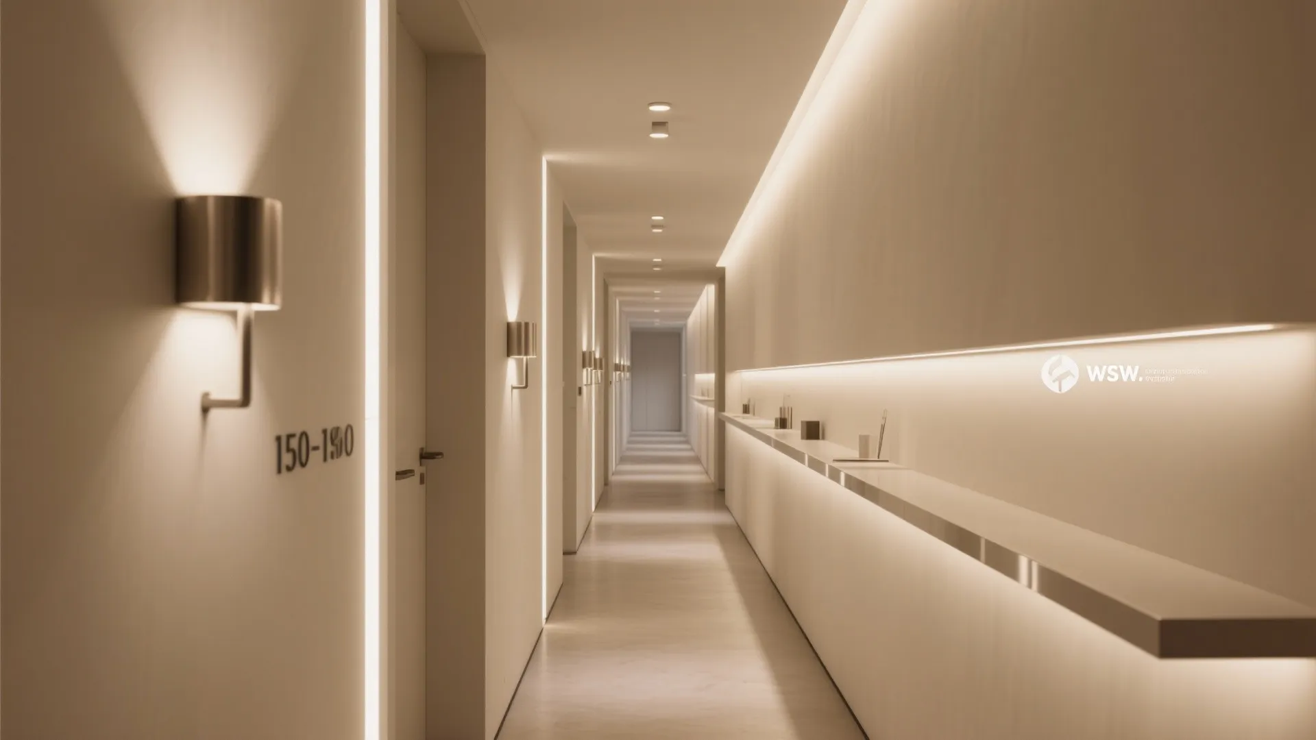 Light-first hallway layering