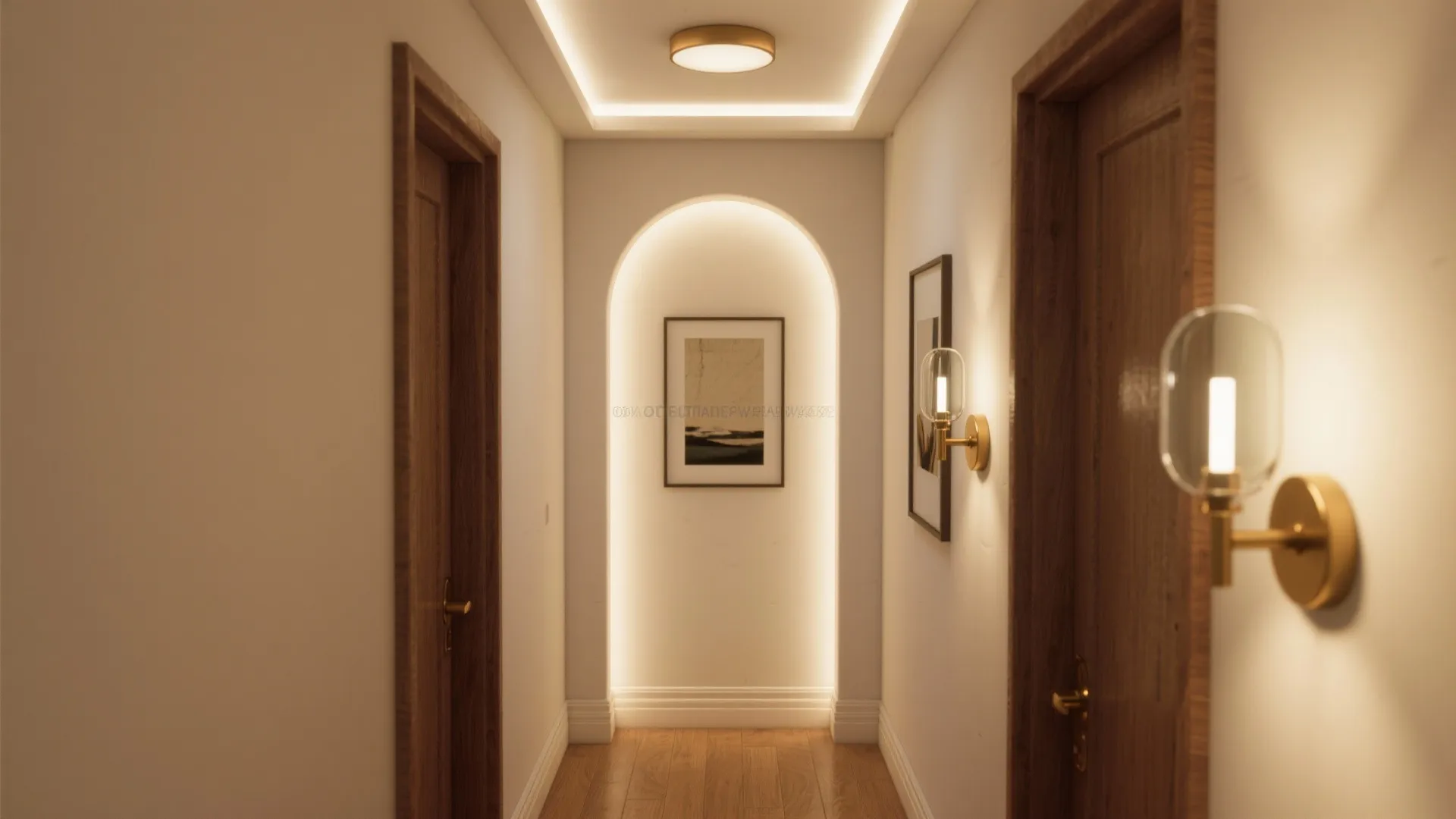Layered Lighting That Makes Halls Feel Bigger